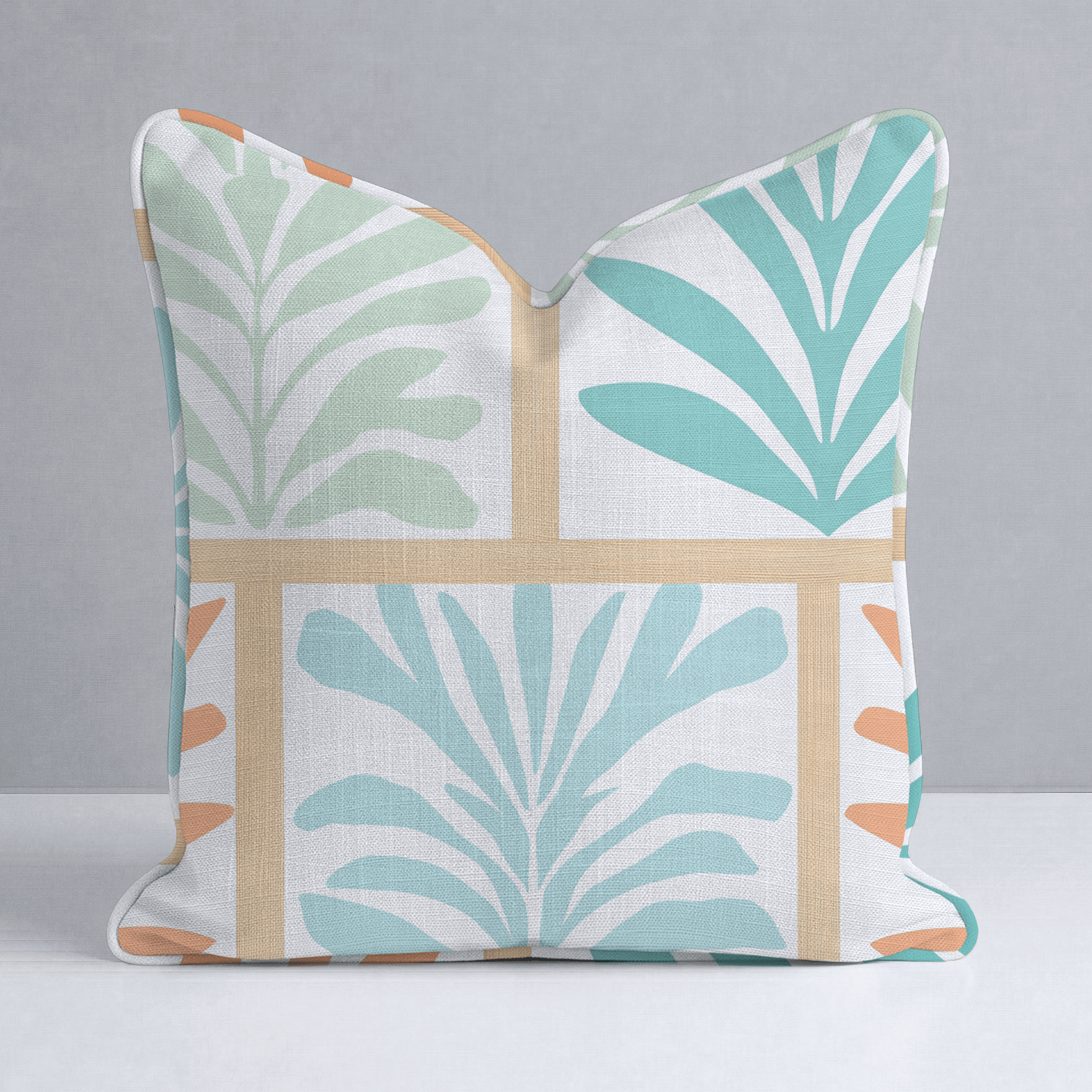 Hawaii Pine Throw Pillow - Lemon Park