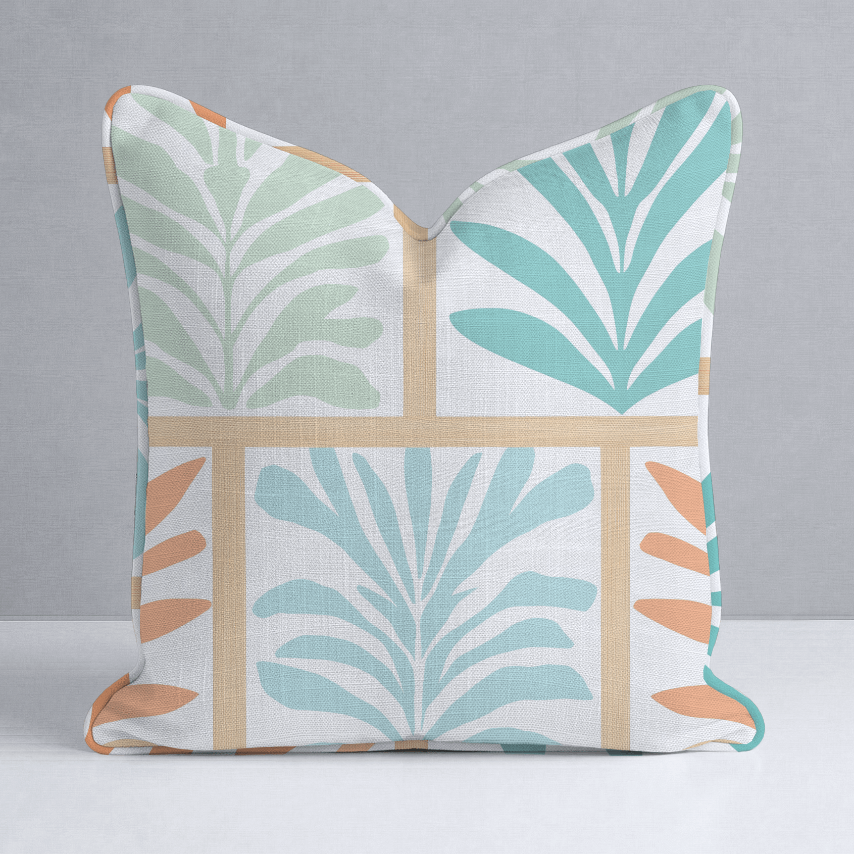Hawaii Pine Throw Pillow - Lemon Park