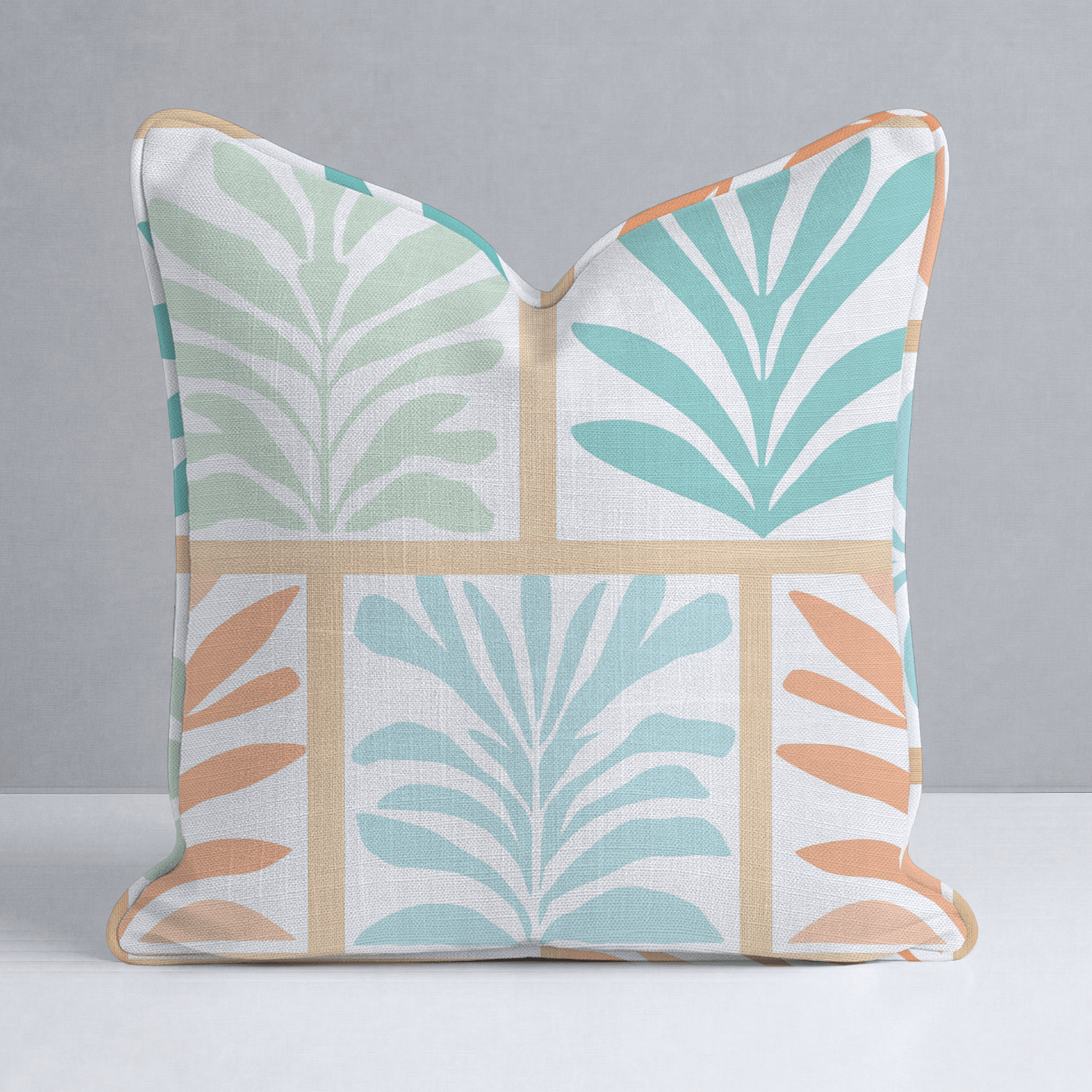 Hawaii Pine Throw Pillow - Lemon Park