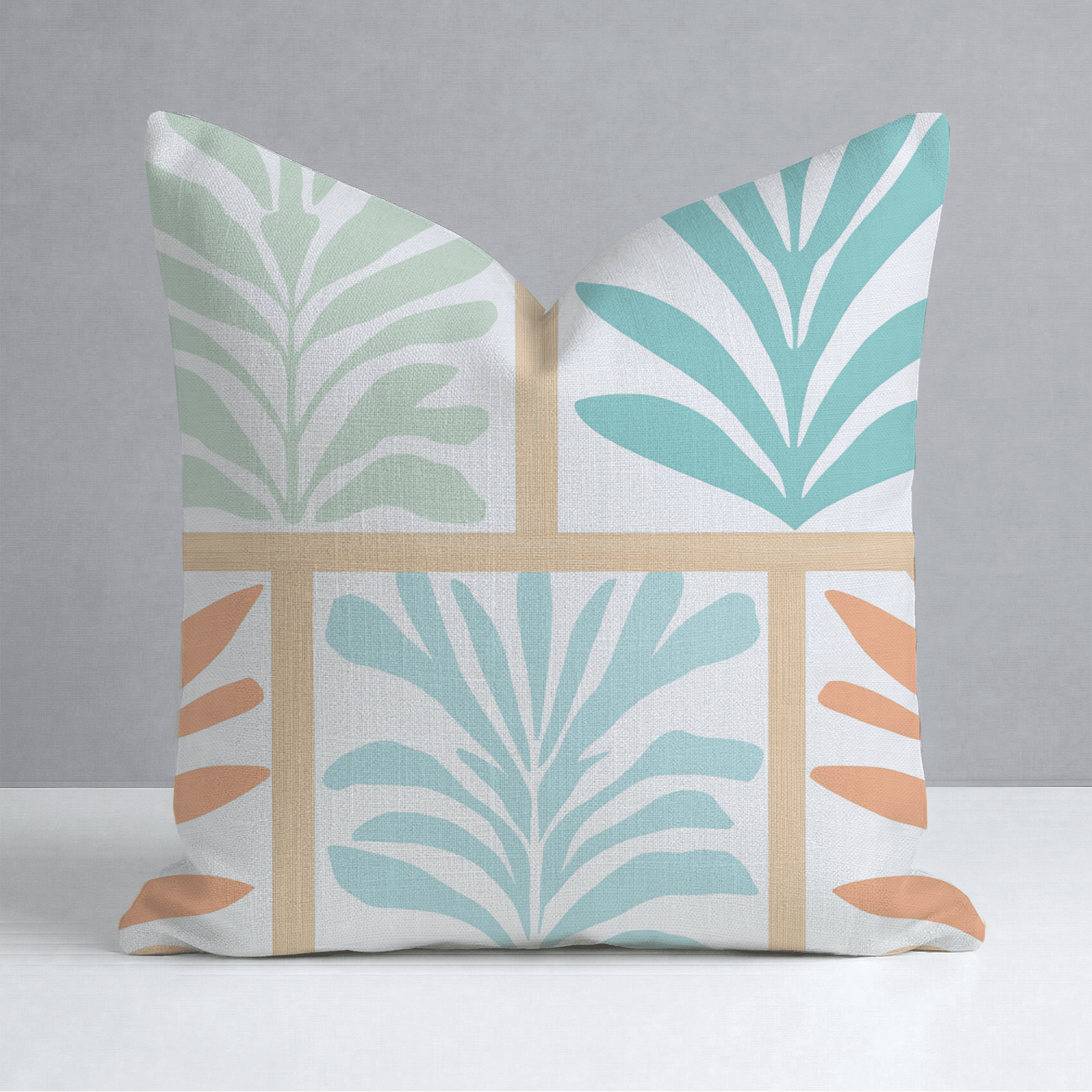 Hawaii Pine Throw Pillow - Lemon Park