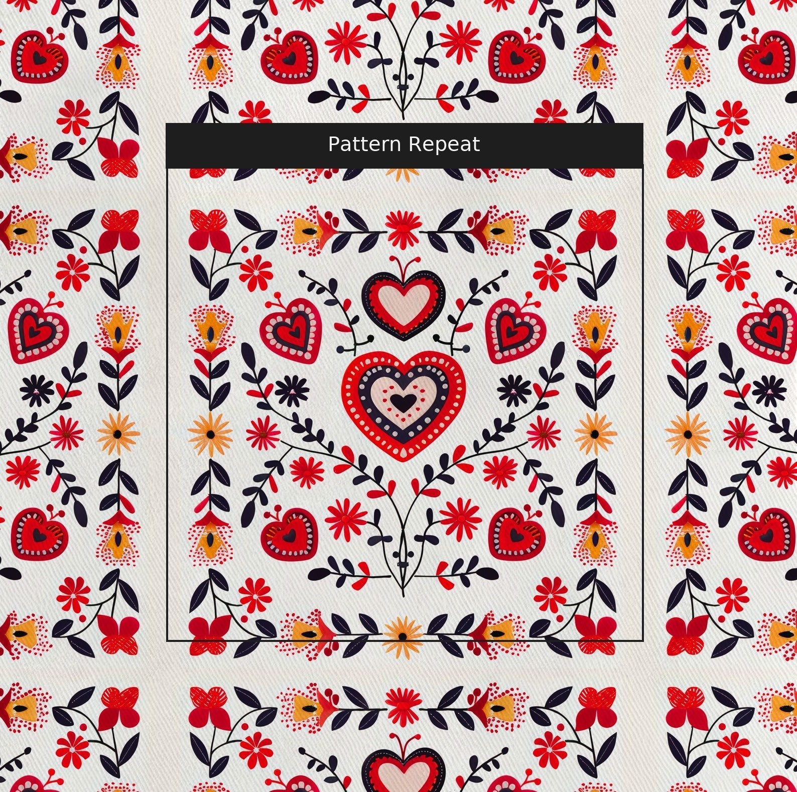 Heartfelt Folk - Fabric - Lemon Park