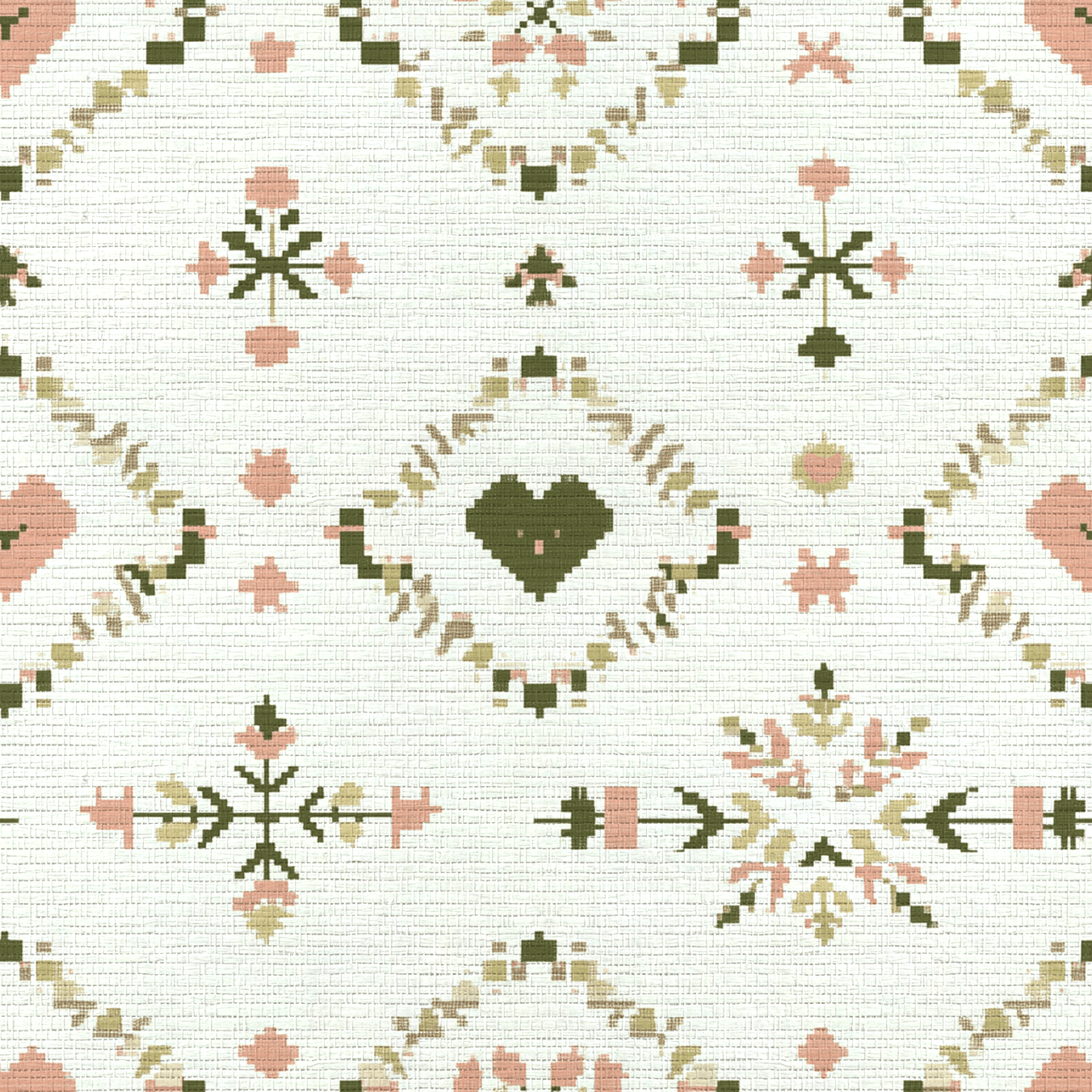 Heartland Stitch Faux Grasscloth Wallpaper - Lemon Park