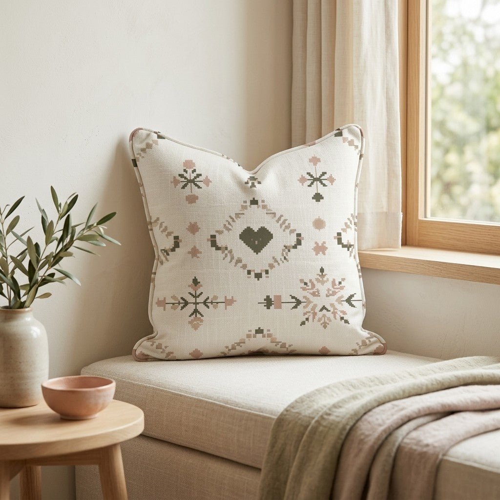 Heartland Stitch Throw Pillow - Lemon Park