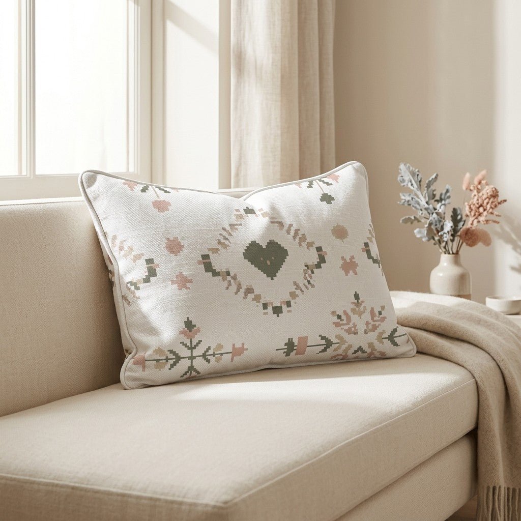 Heartland Stitch Throw Pillow - Lemon Park
