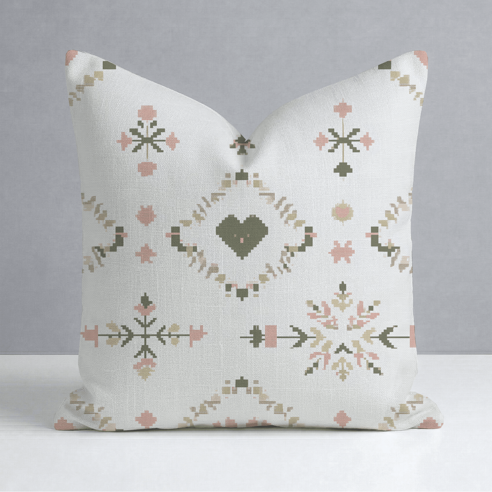 Heartland Stitch Throw Pillow - Lemon Park