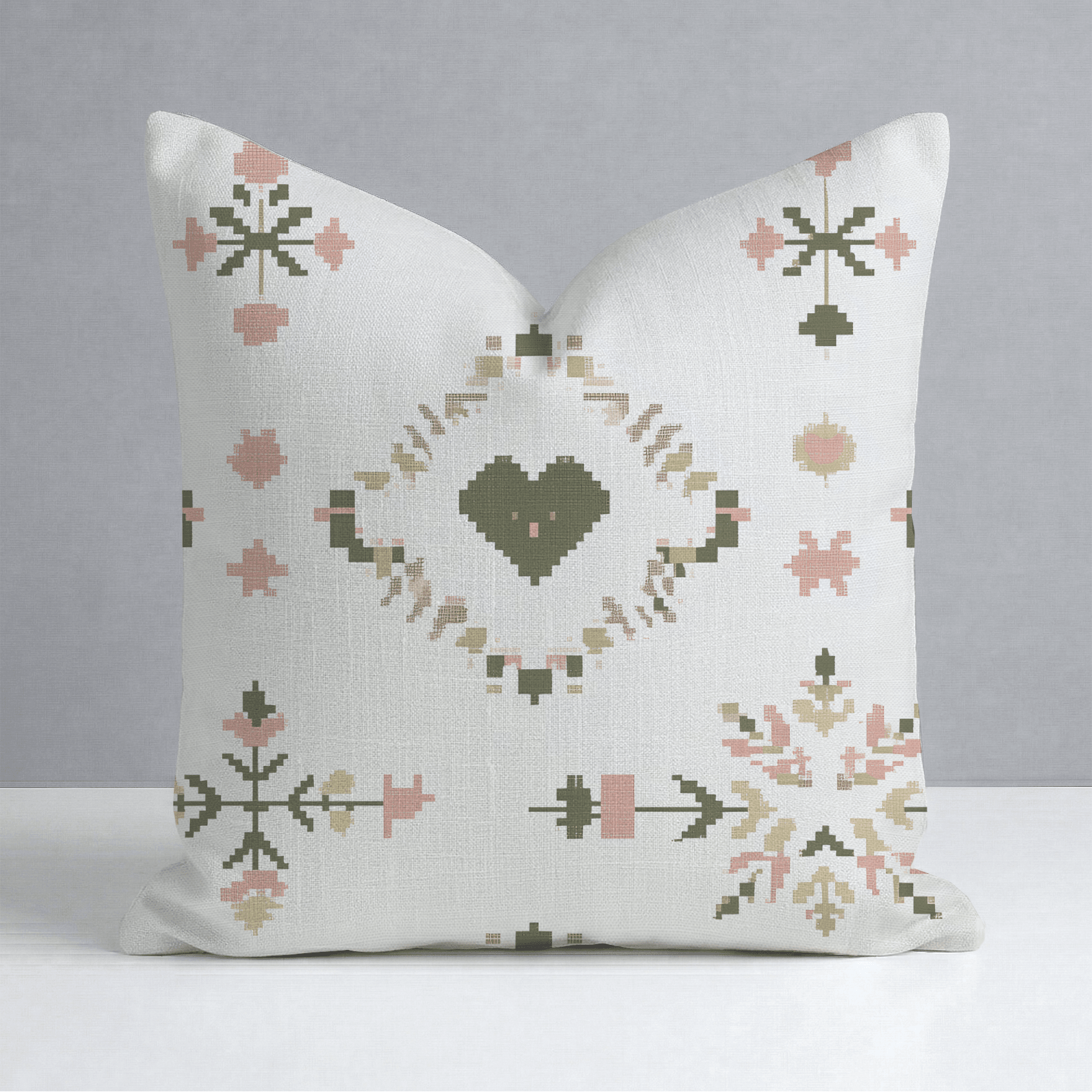 Heartland Stitch Throw Pillow - Lemon Park