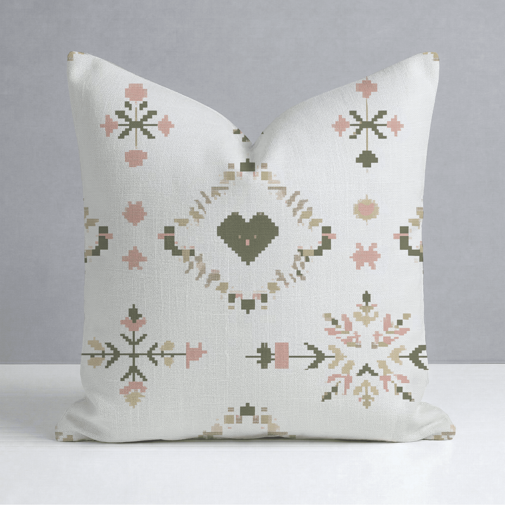 Heartland Stitch Throw Pillow - Lemon Park