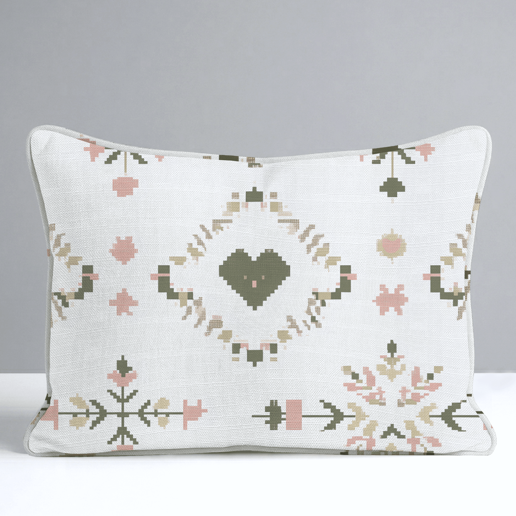 Heartland Stitch Throw Pillow - Lemon Park