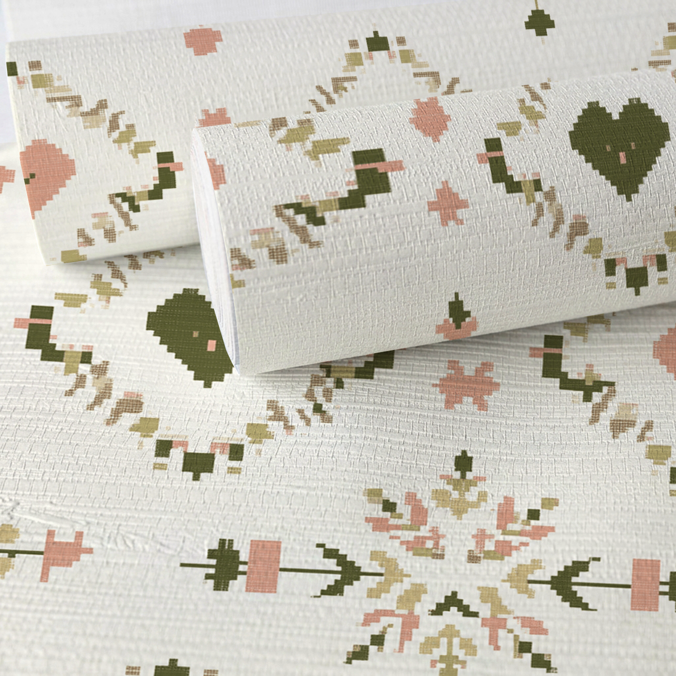 Heartland Stitch Faux Grasscloth Wallpaper