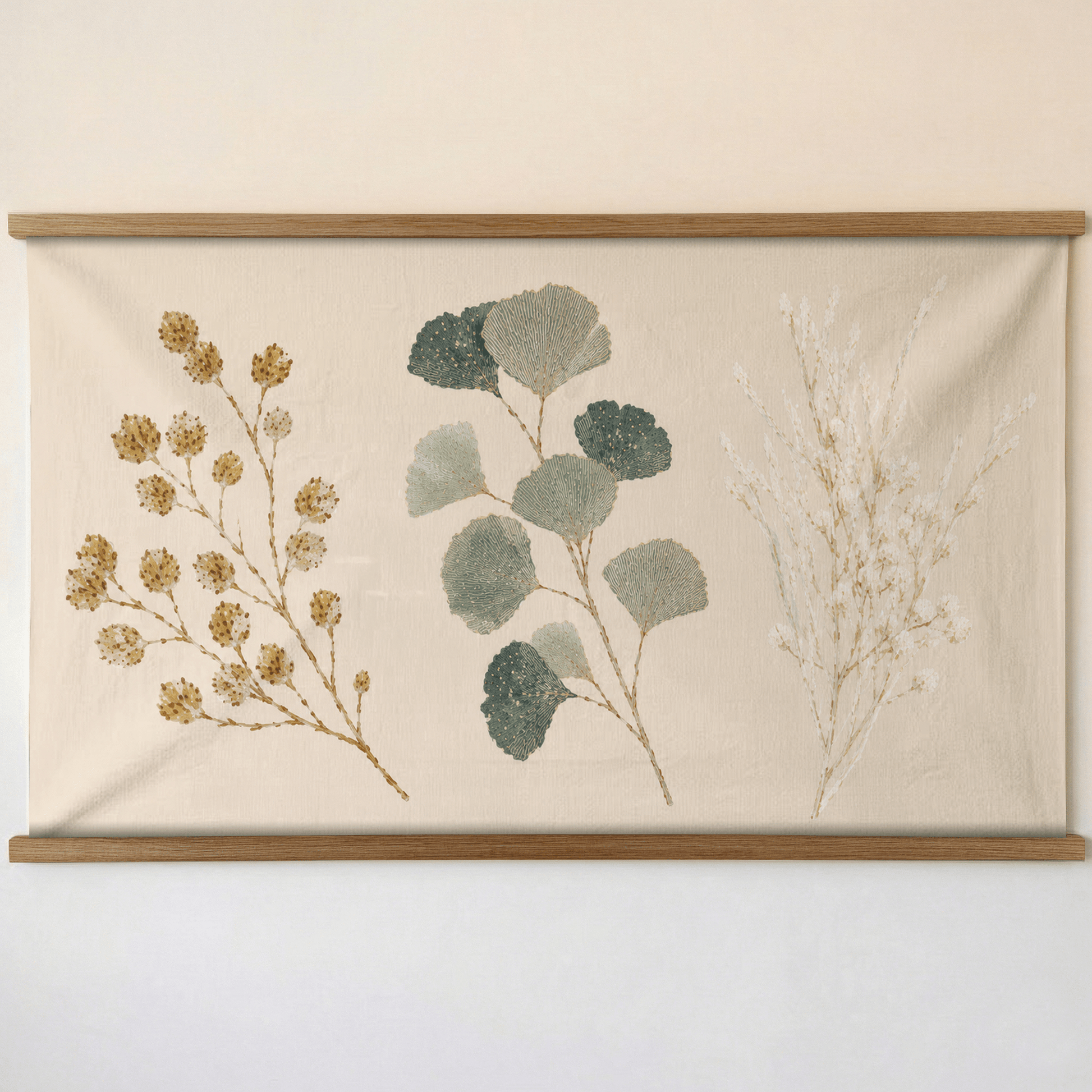 Hedgerow Bone Botanical Study - Tapestry - Lemon Park