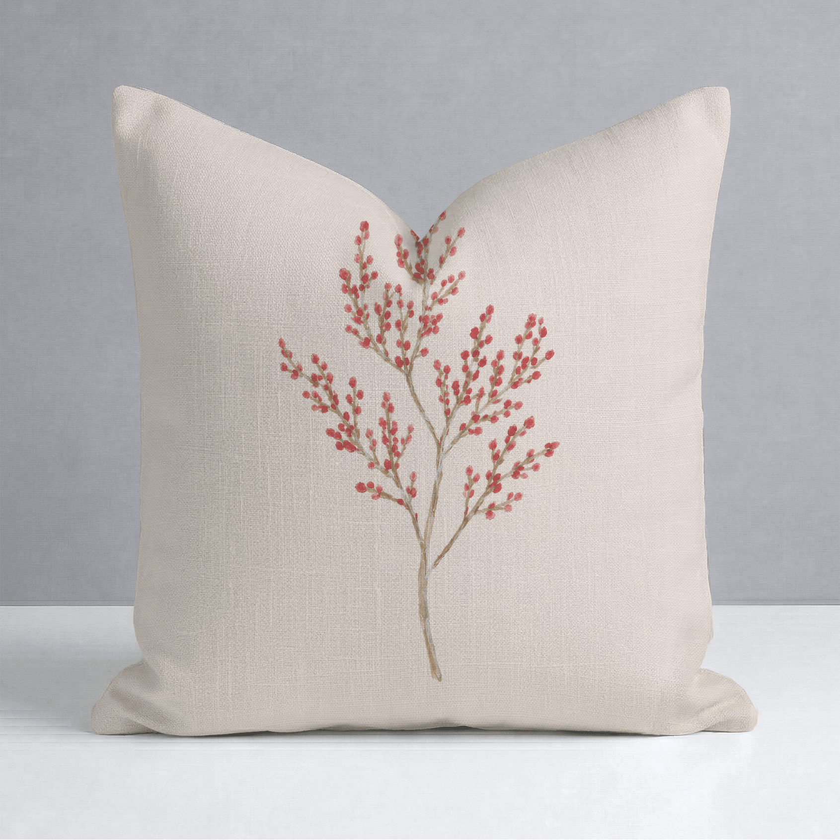 Hedgerow Bone Botanicals Throw Pillow - Lemon Park