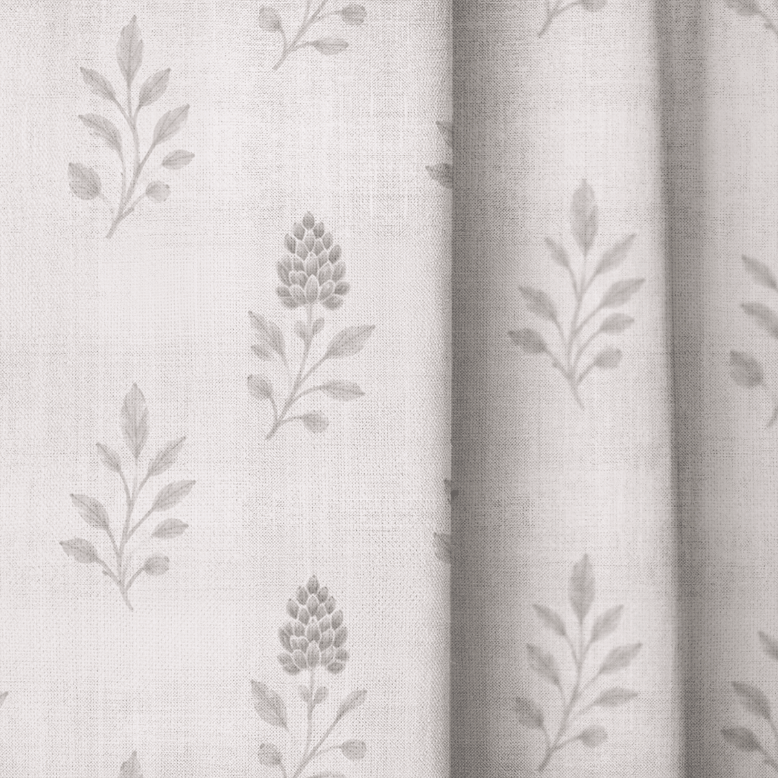 Hedgerow Bone Floral - Drapery - Lemon Park
