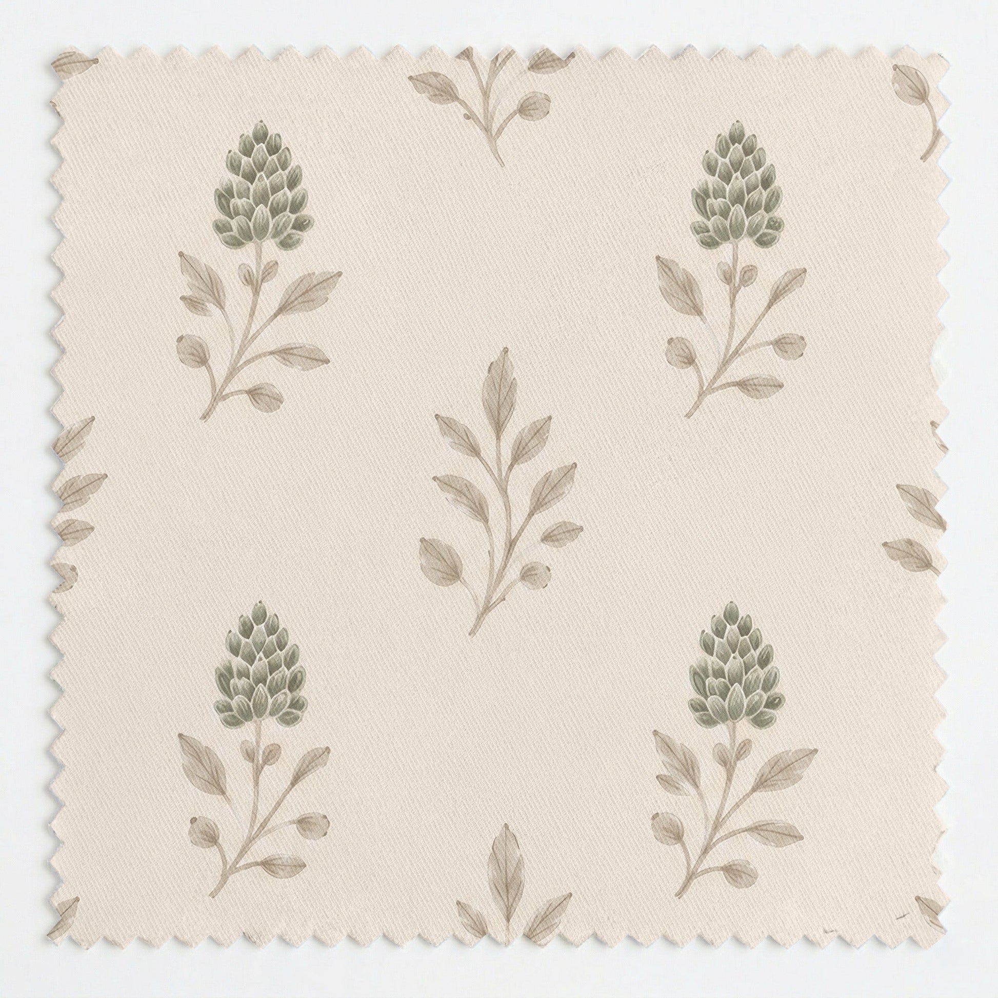 Hedgerow Bone Floral - Fabric - Lemon Park
