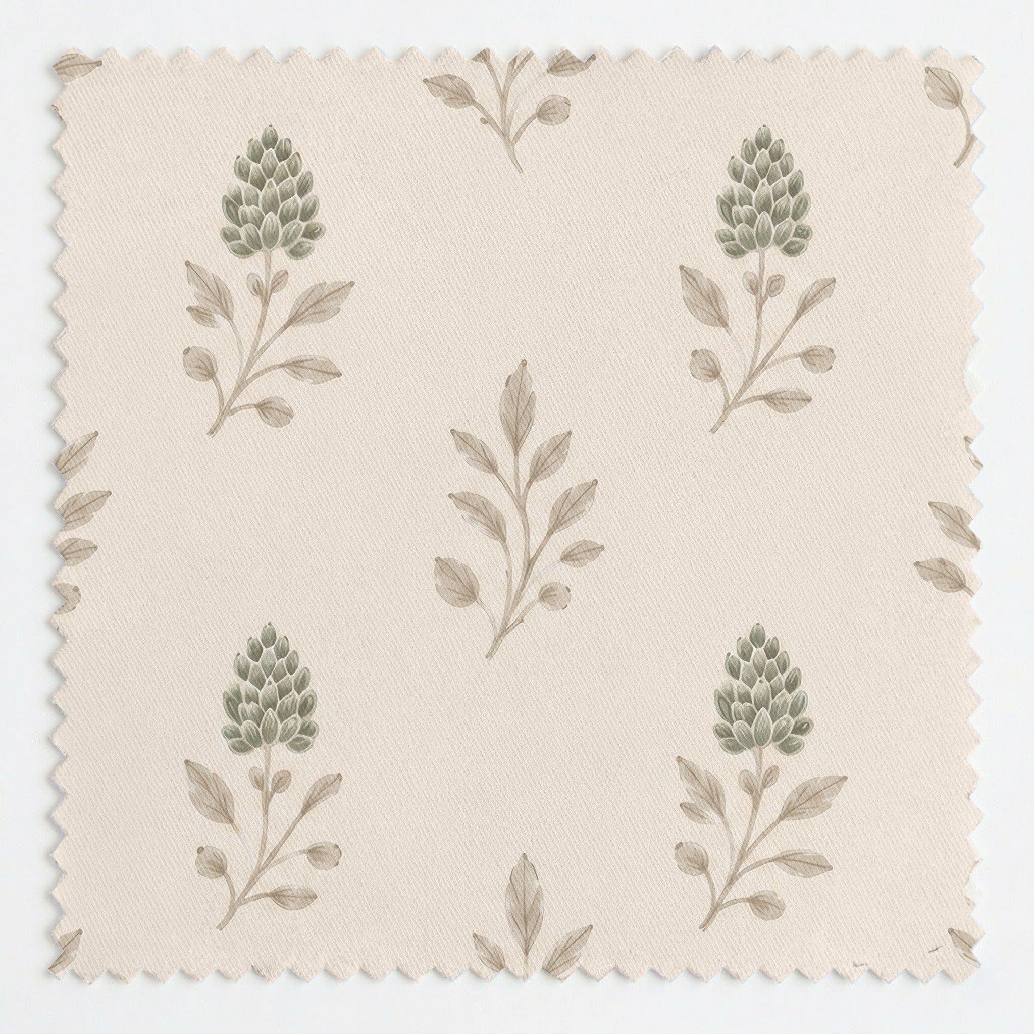 Hedgerow Bone Floral - Fabric - Lemon Park