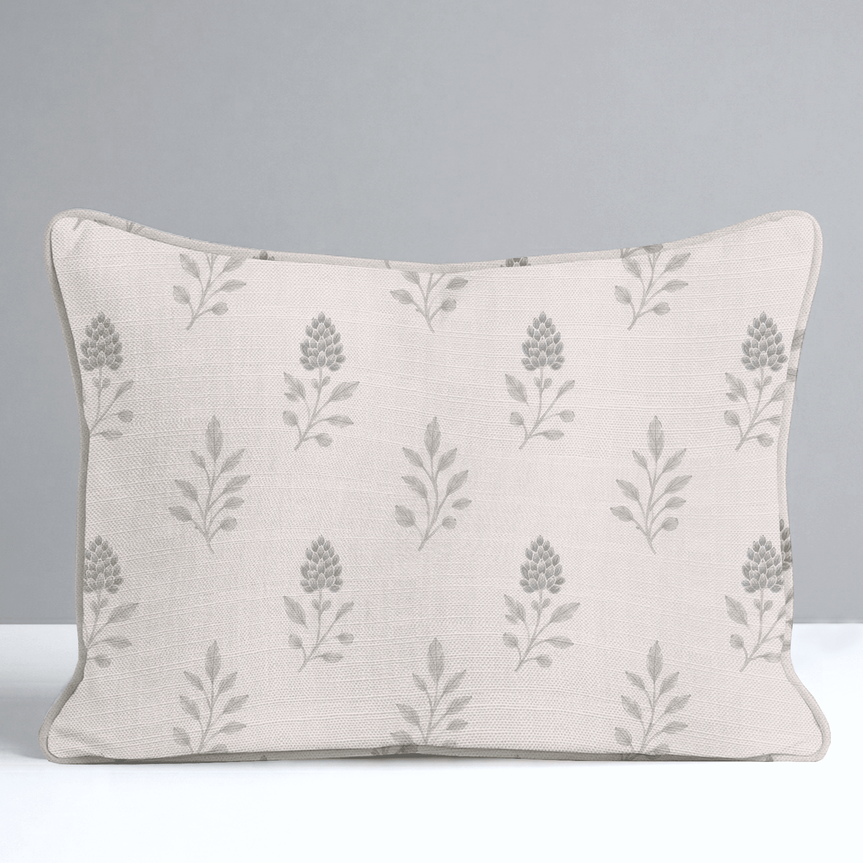 Hedgerow Bone Floral Throw Pillow - Lemon Park