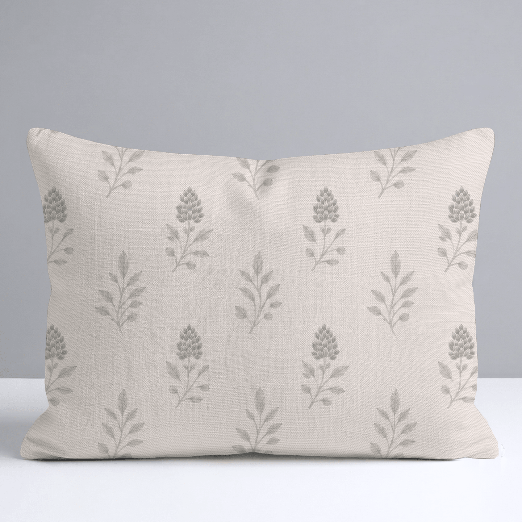 Hedgerow Bone Floral Throw Pillow - Lemon Park