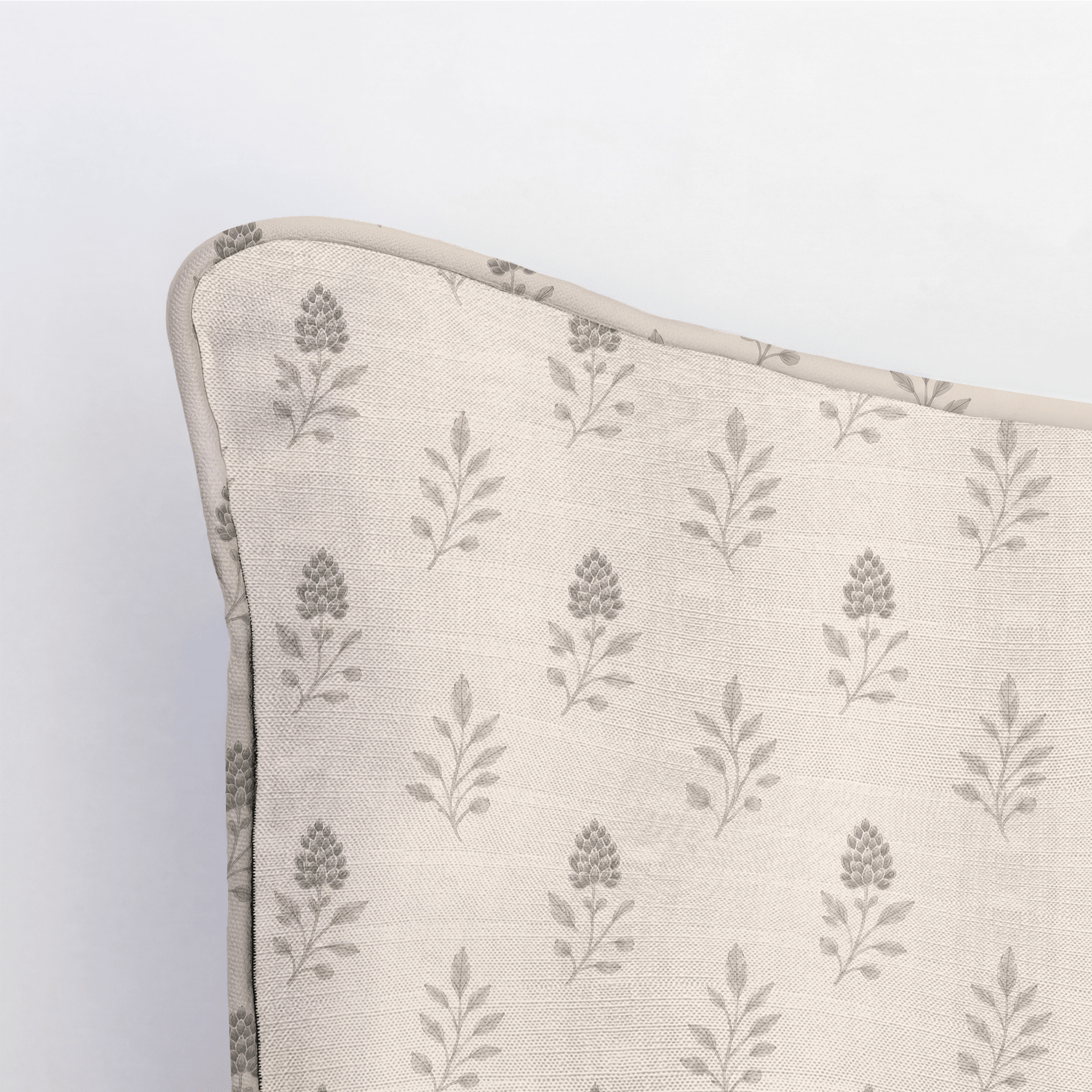 Hedgerow Bone Floral Throw Pillow - Lemon Park