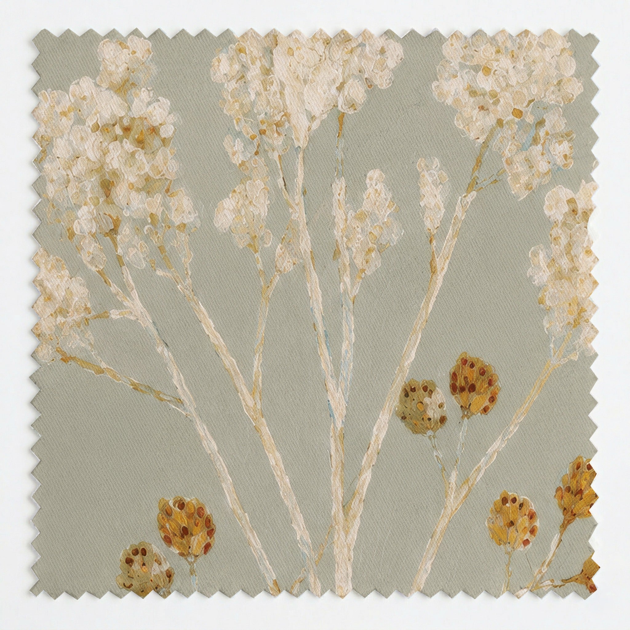 Hedgerow Sage Botanical - Fabric - Lemon Park