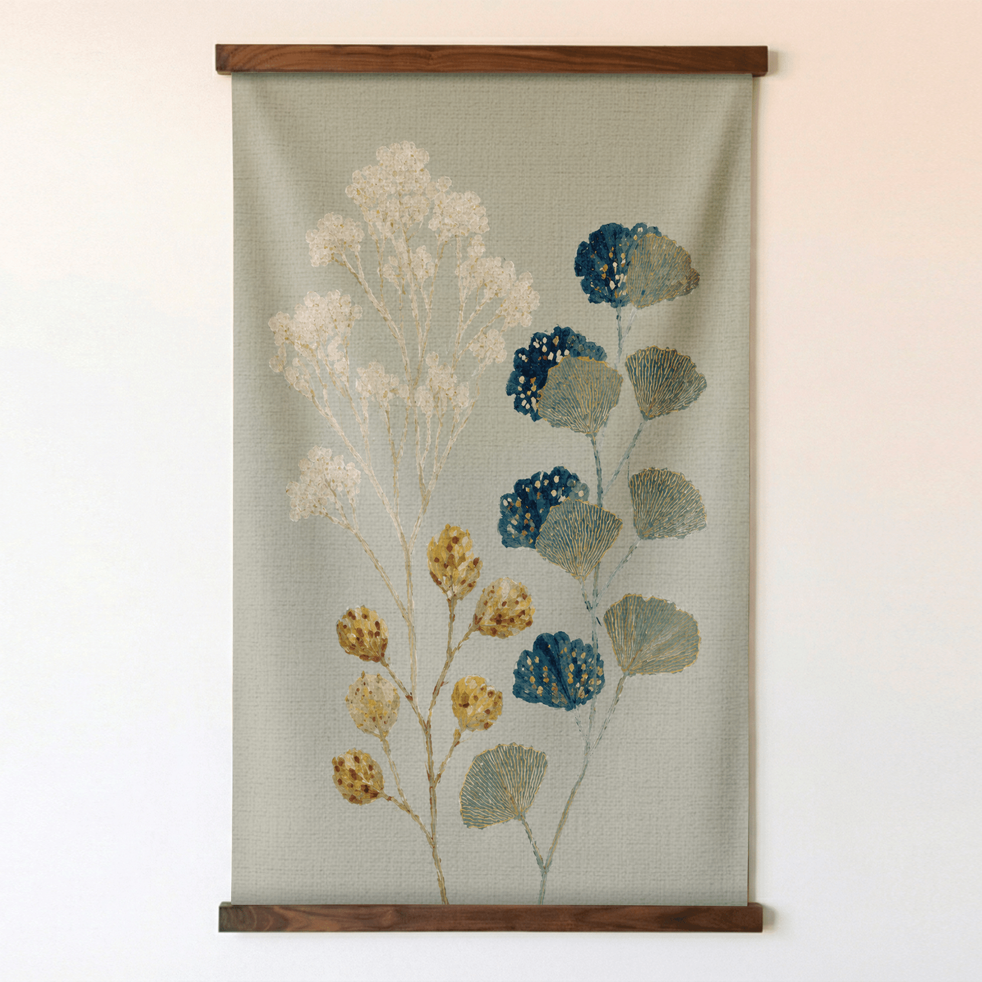 Hedgerow Sage Botanical Study - Tapestry - Lemon Park
