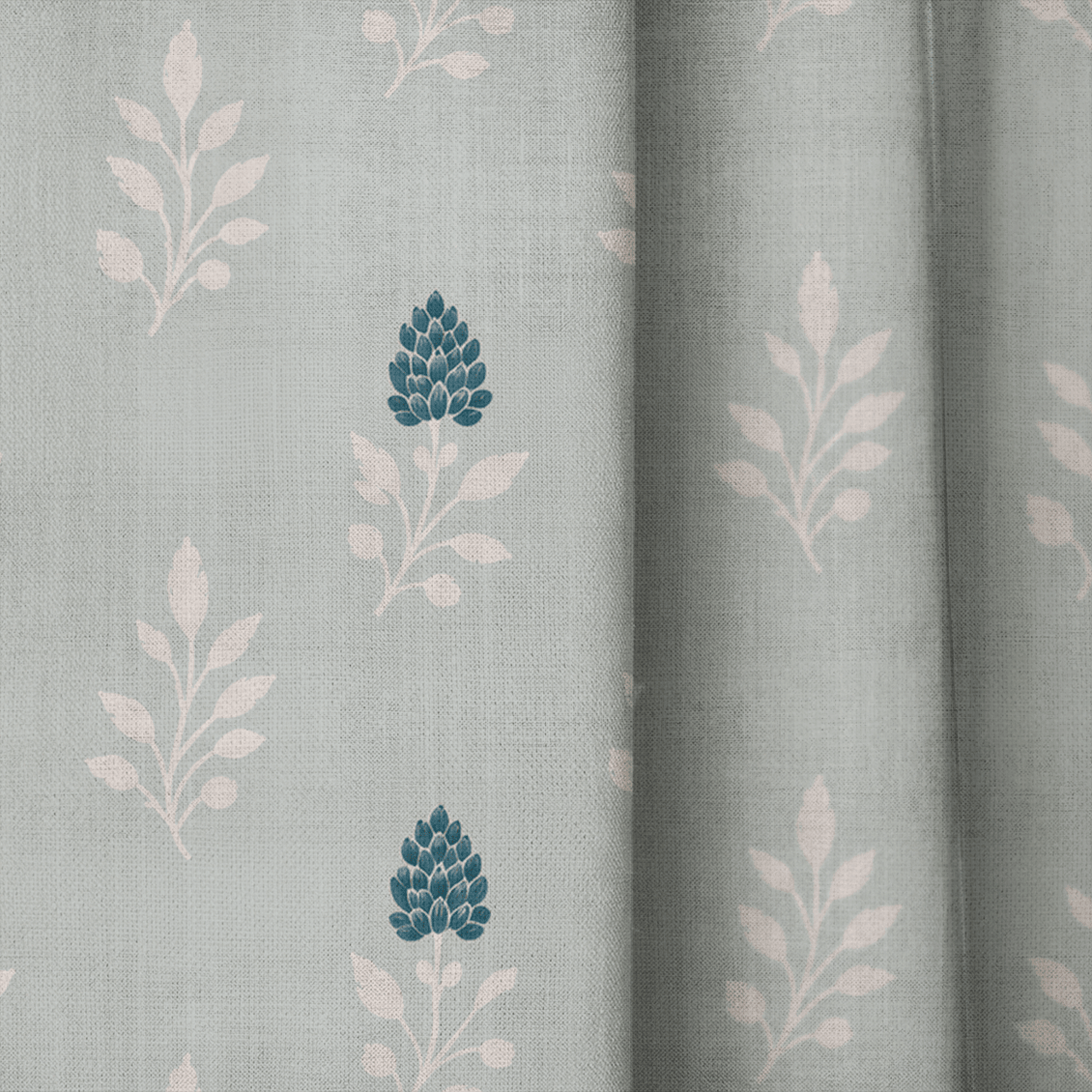Hedgerow Sage Floral - Drapery - Lemon Park