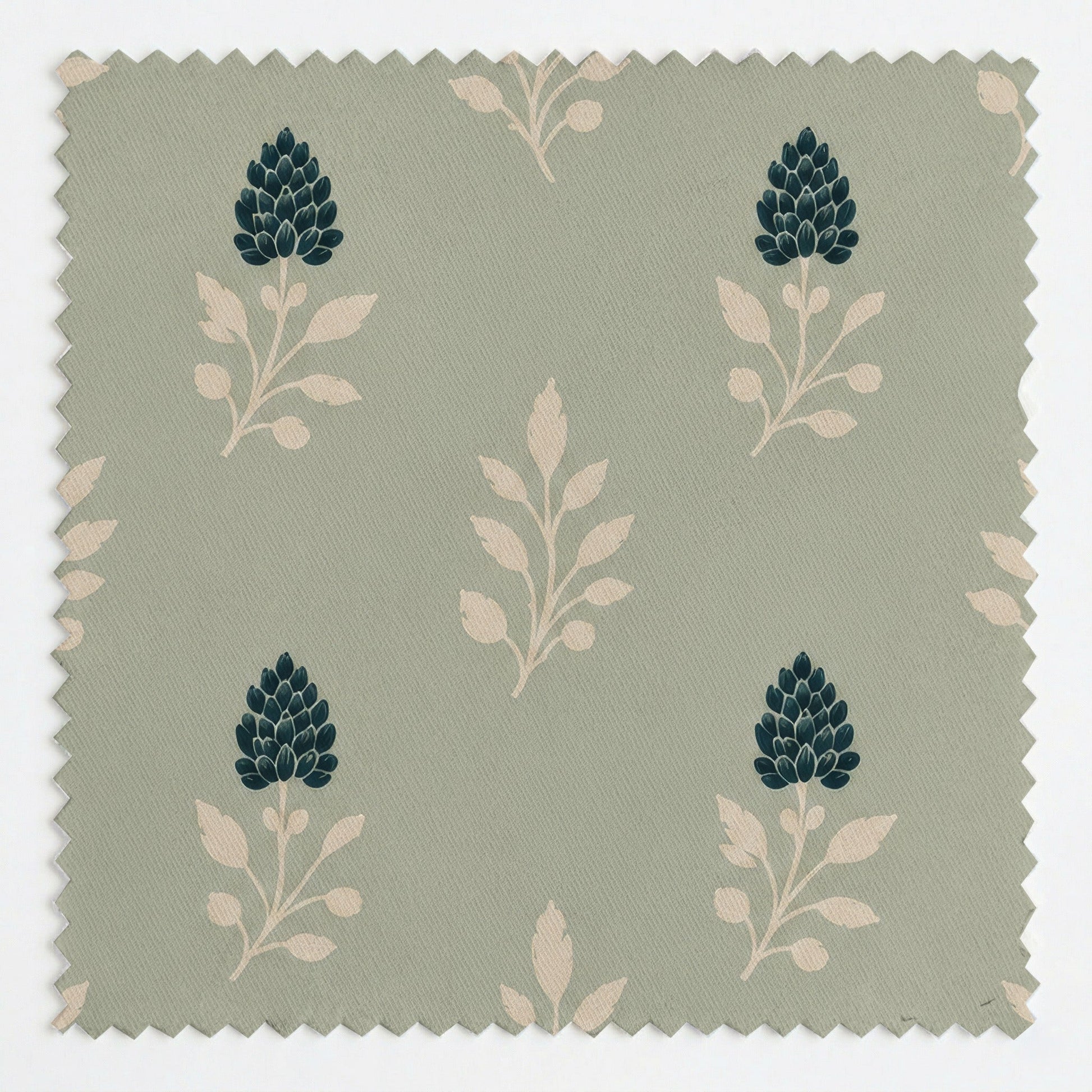 Hedgerow Sage Floral - Fabric - Lemon Park