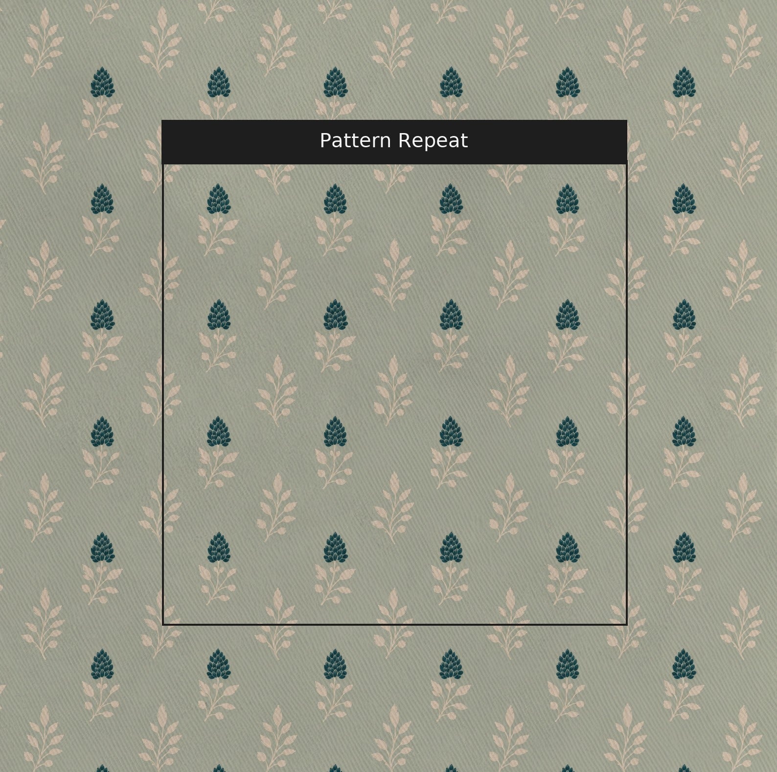Hedgerow Sage Floral - Fabric - Lemon Park