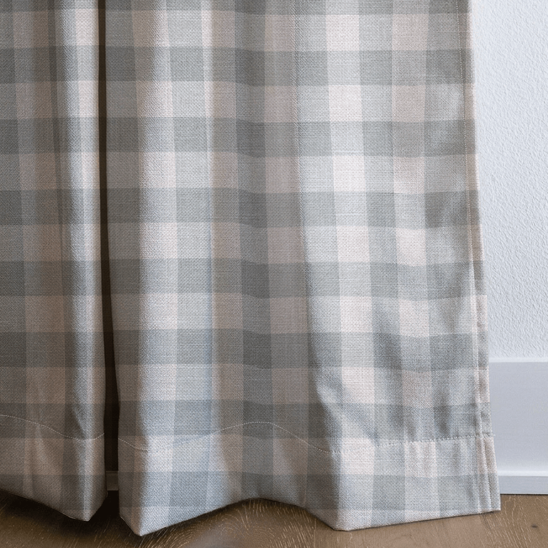 Hedgerow Sage Gingham - Drapery - Lemon Park