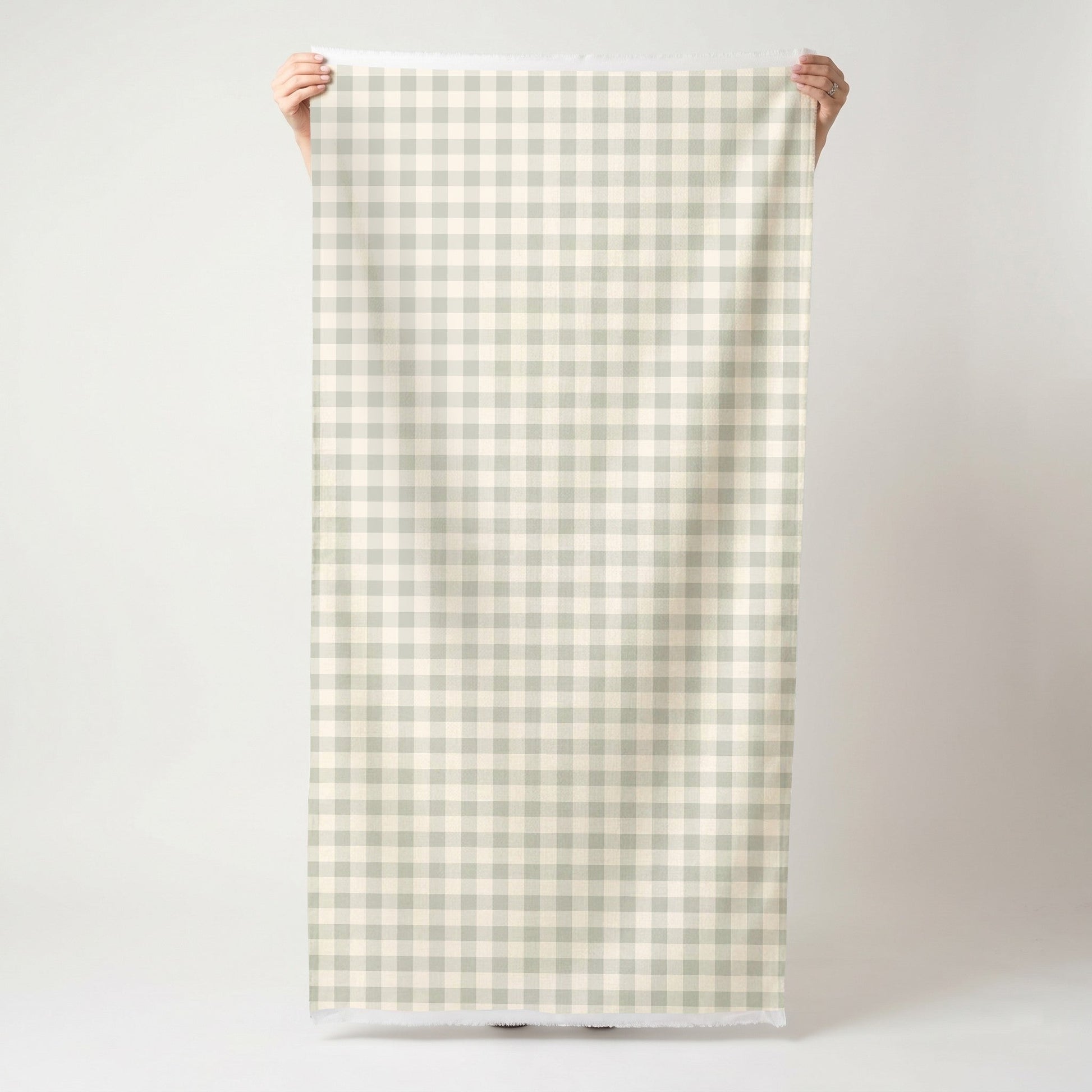 Hedgerow Sage Gingham - Fabric - Lemon Park