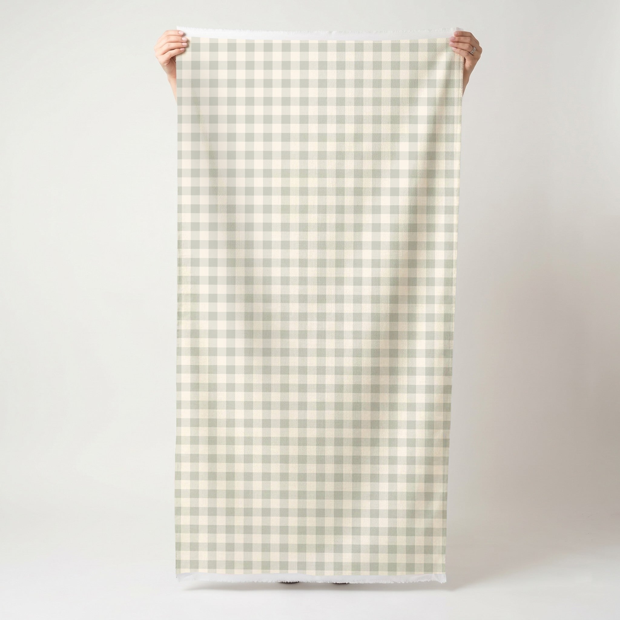 Hedgerow Sage Gingham - Fabric - Lemon Park