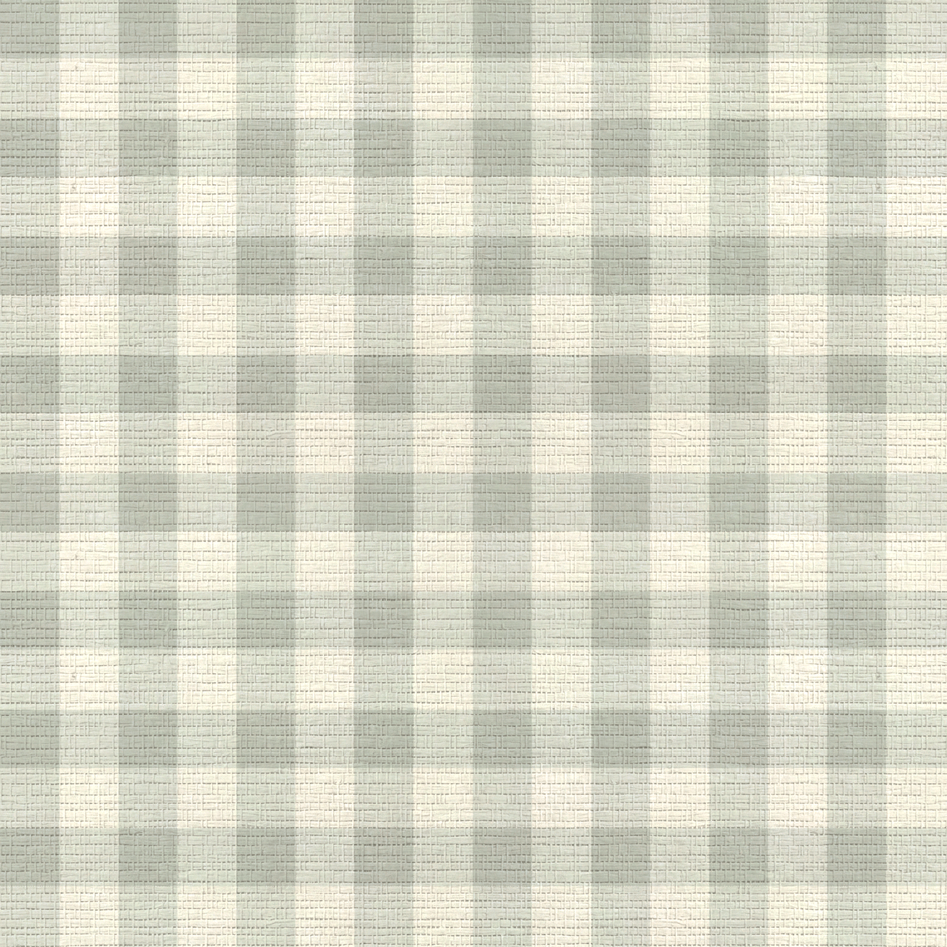 Hedgerow Sage Gingham Faux Grasscloth Wallpaper - Lemon Park