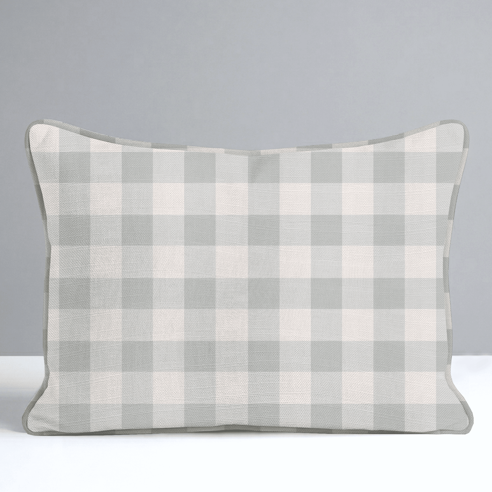 Hedgerow Sage Gingham Throw Pillow - Lemon Park