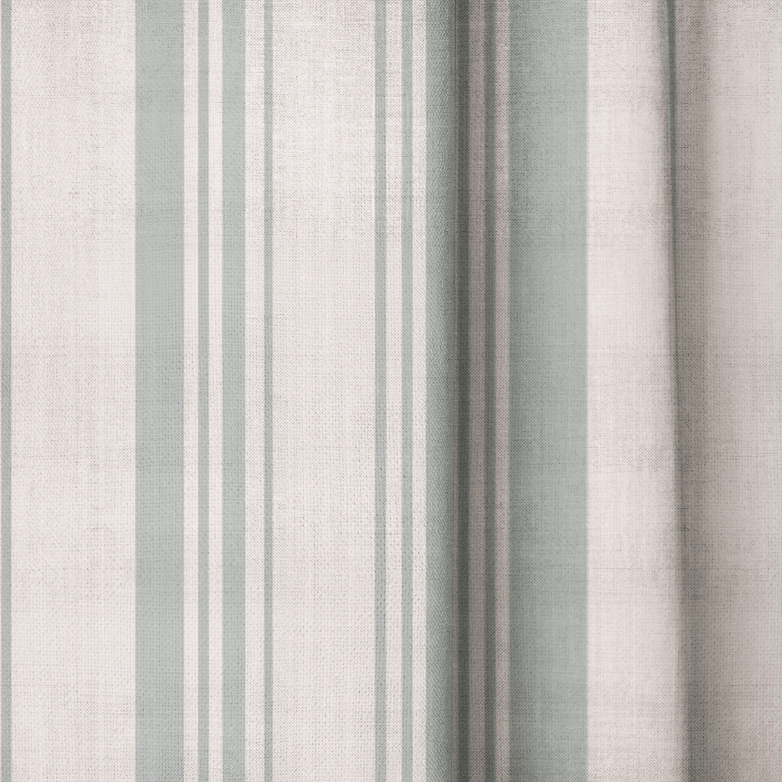 Hedgerow Sage Stripes - Drapery - Lemon Park