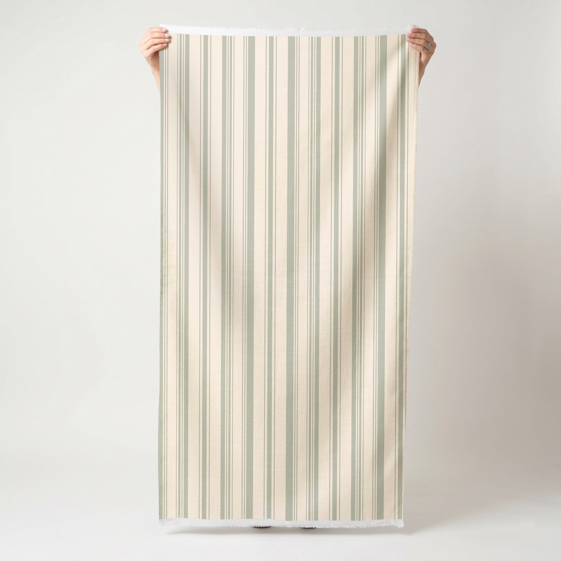 Hedgerow Sage Stripes - Fabric - Lemon Park