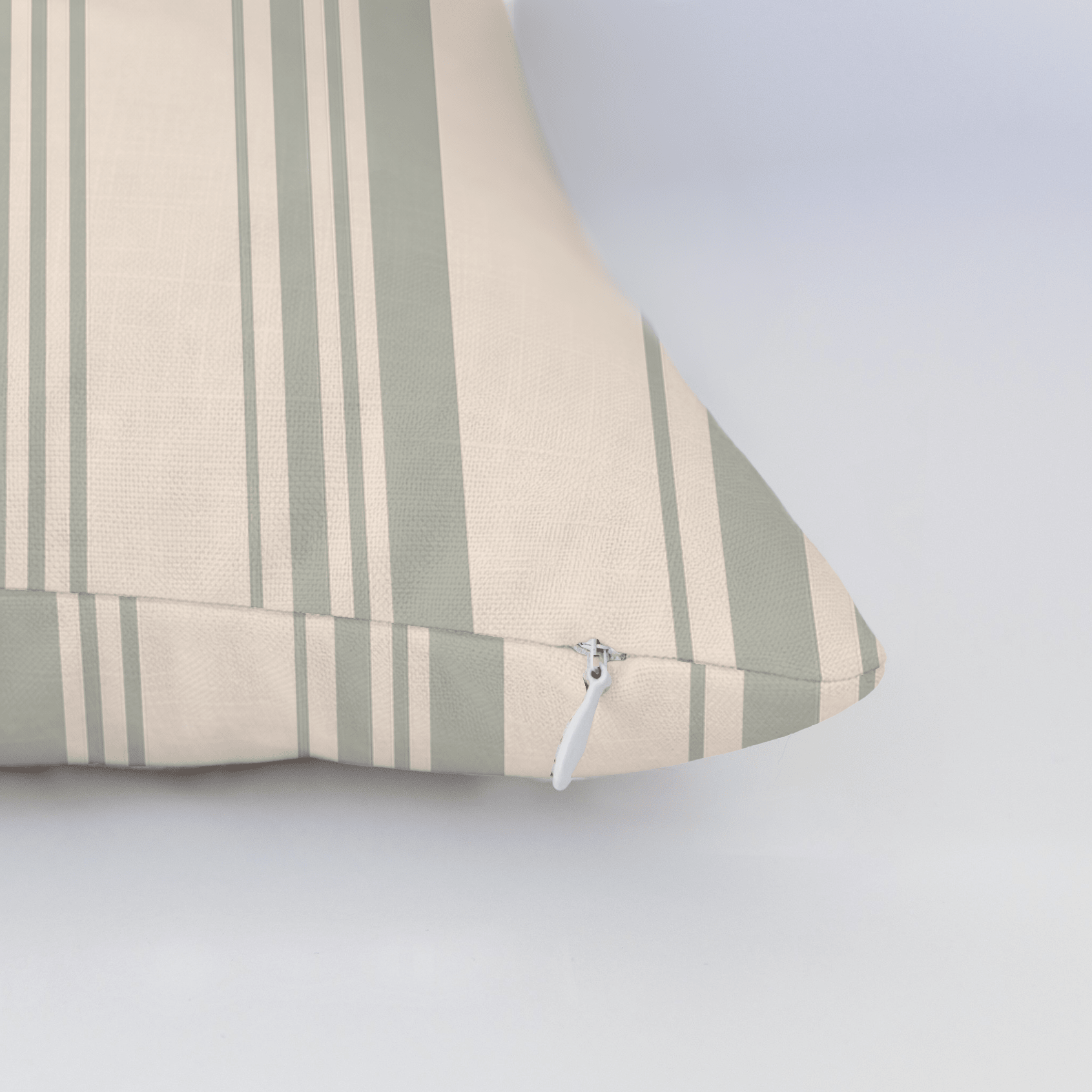 Hedgerow Sage Stripes Throw Pillow - Lemon Park