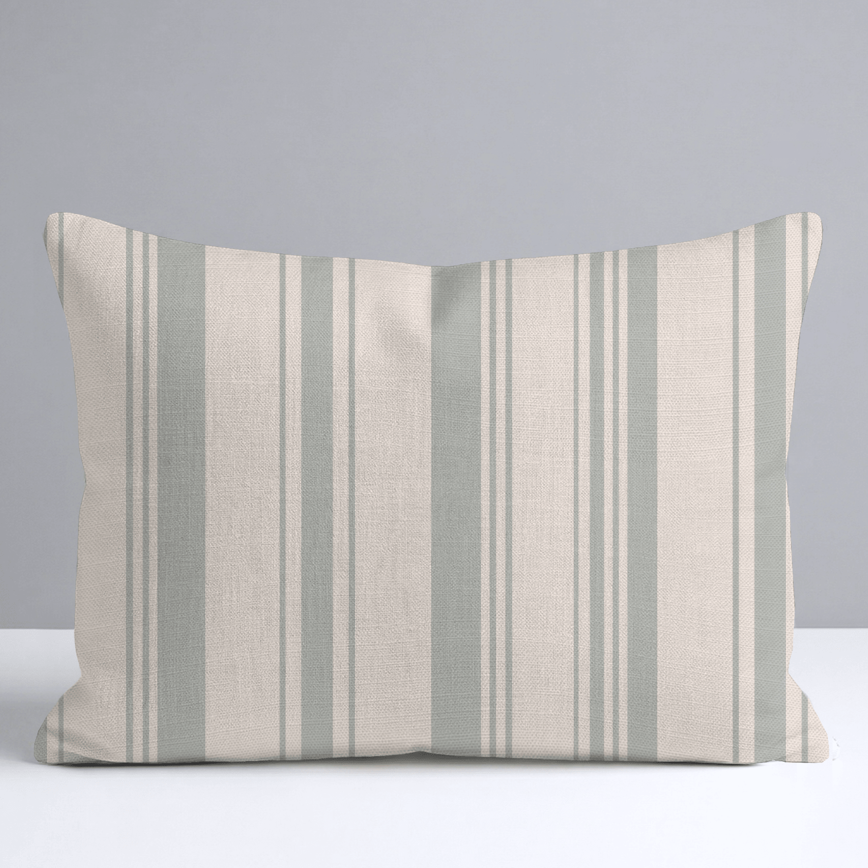 Hedgerow Sage Stripes Throw Pillow - Lemon Park