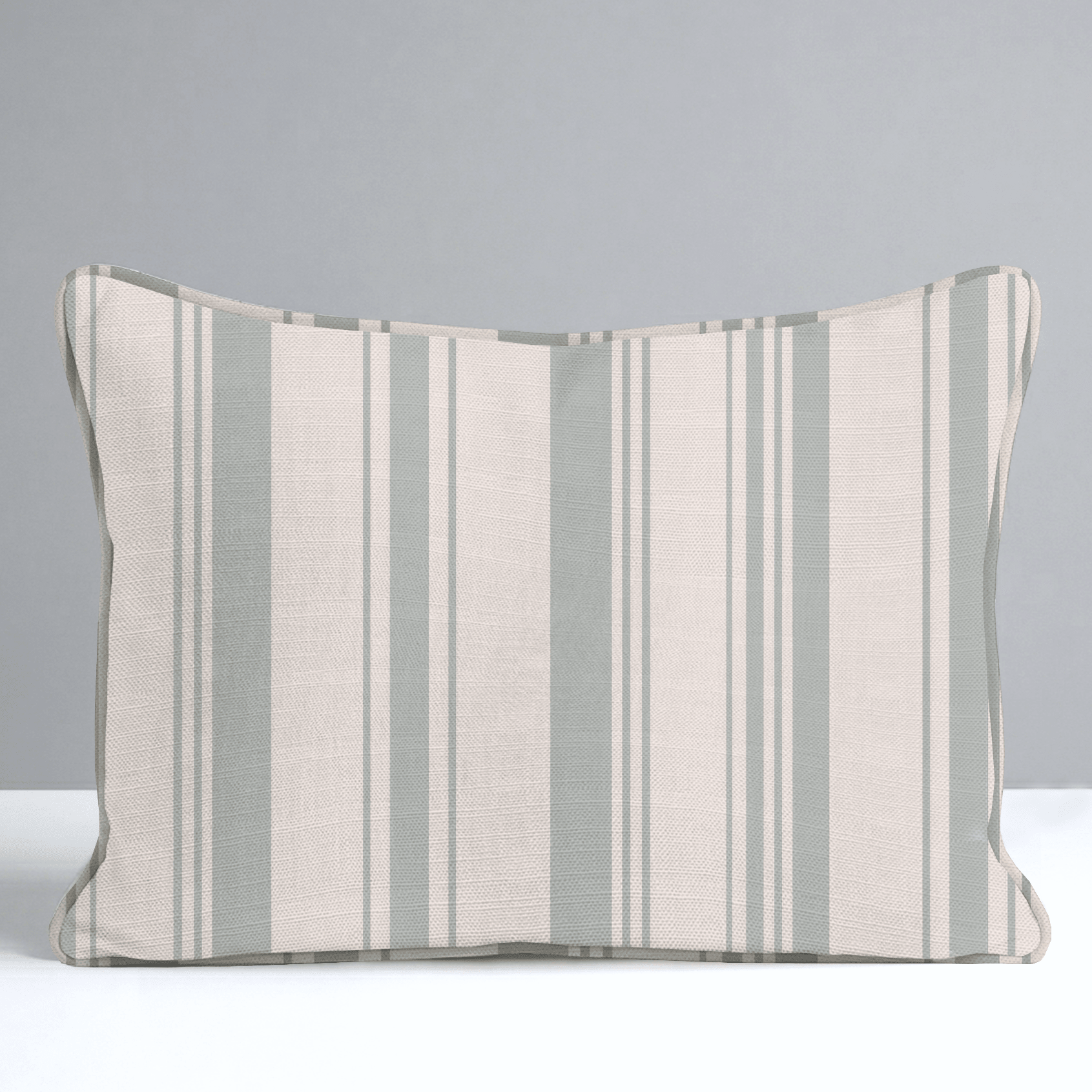 Hedgerow Sage Stripes Throw Pillow - Lemon Park
