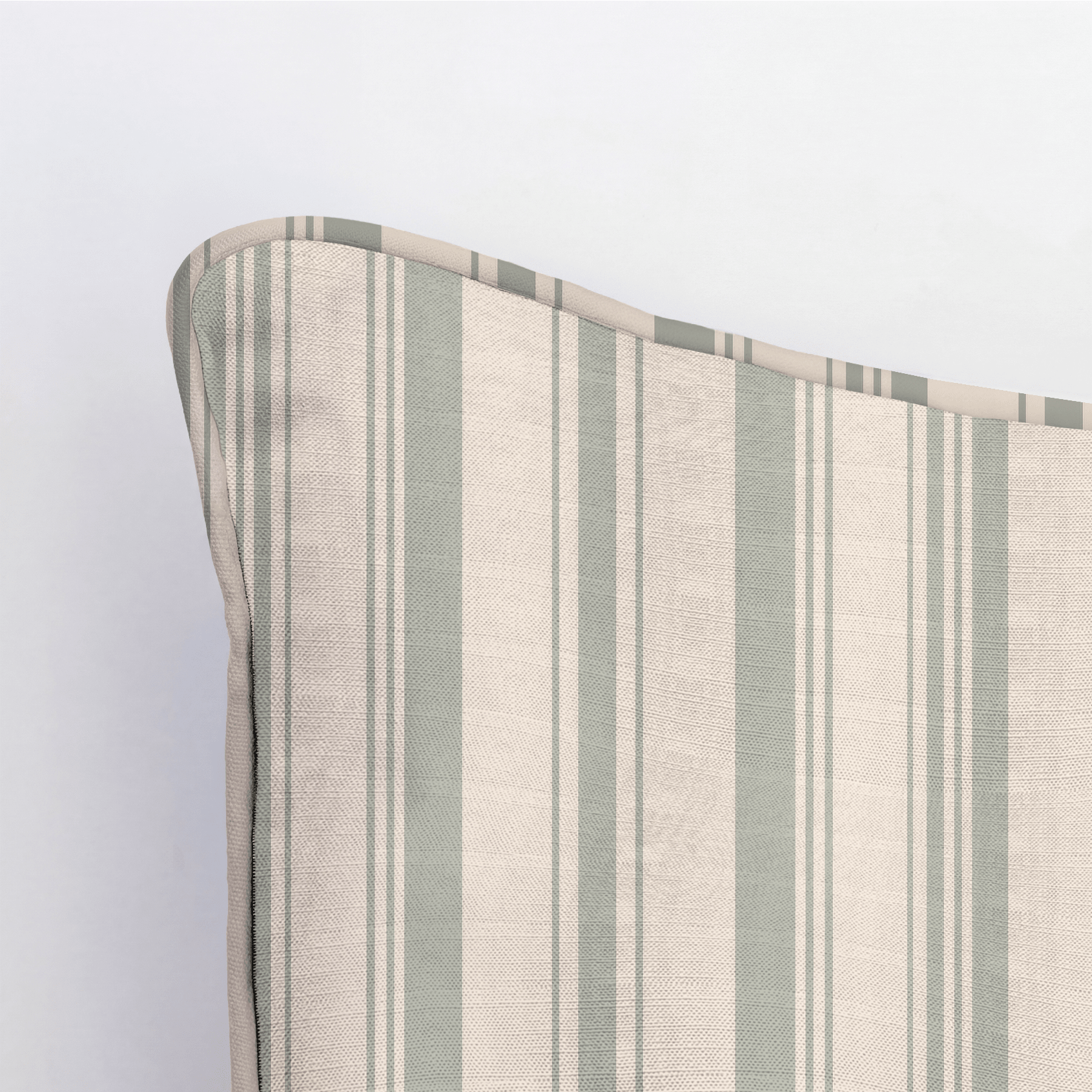 Hedgerow Sage Stripes Throw Pillow - Lemon Park