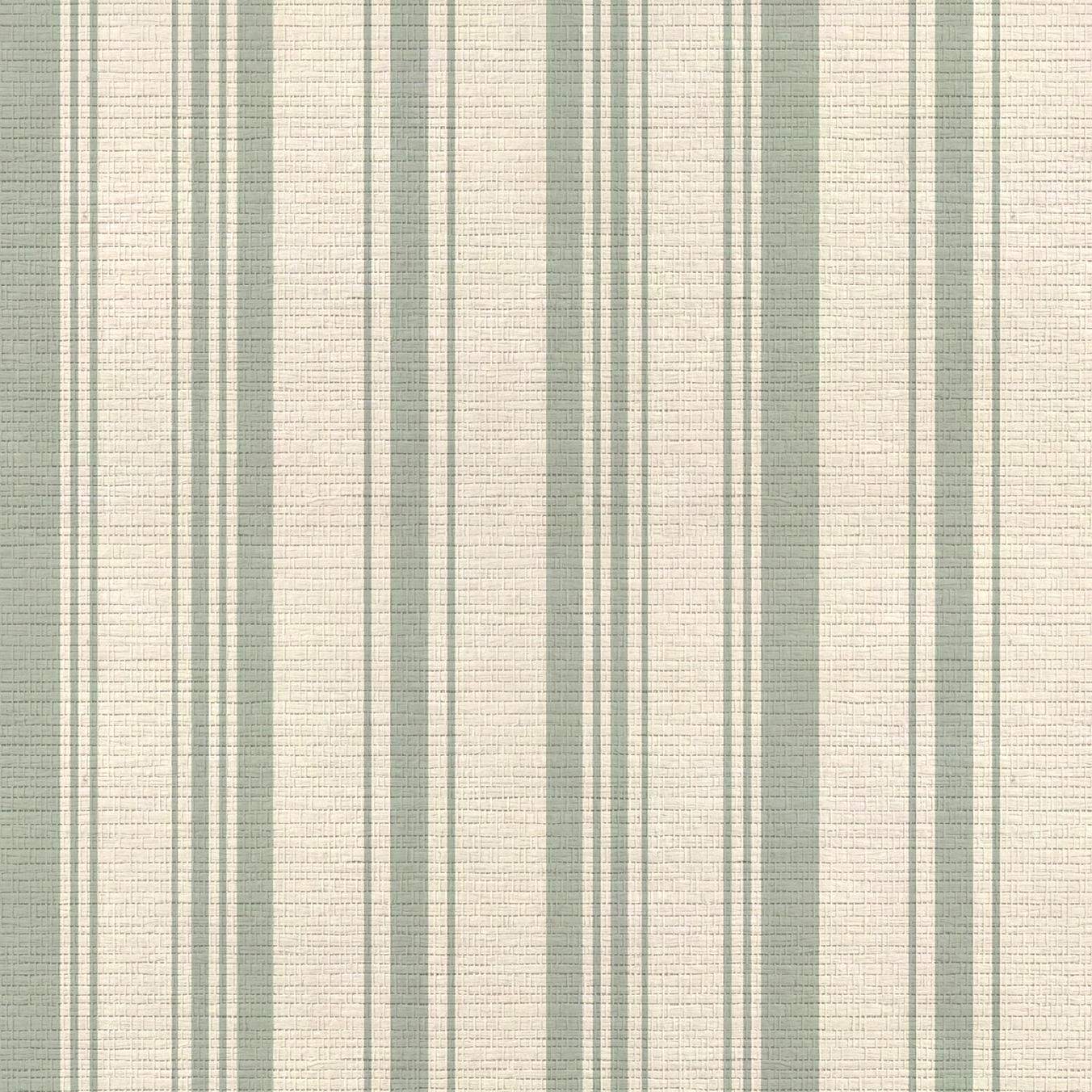 Hedgerow Sage Stripes Faux Grasscloth Wallpaper