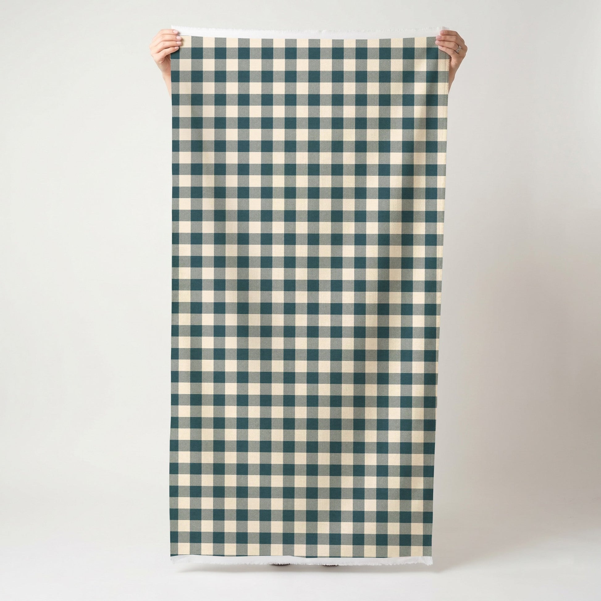 Hedgerow Teal Gingham - Fabric - Lemon Park