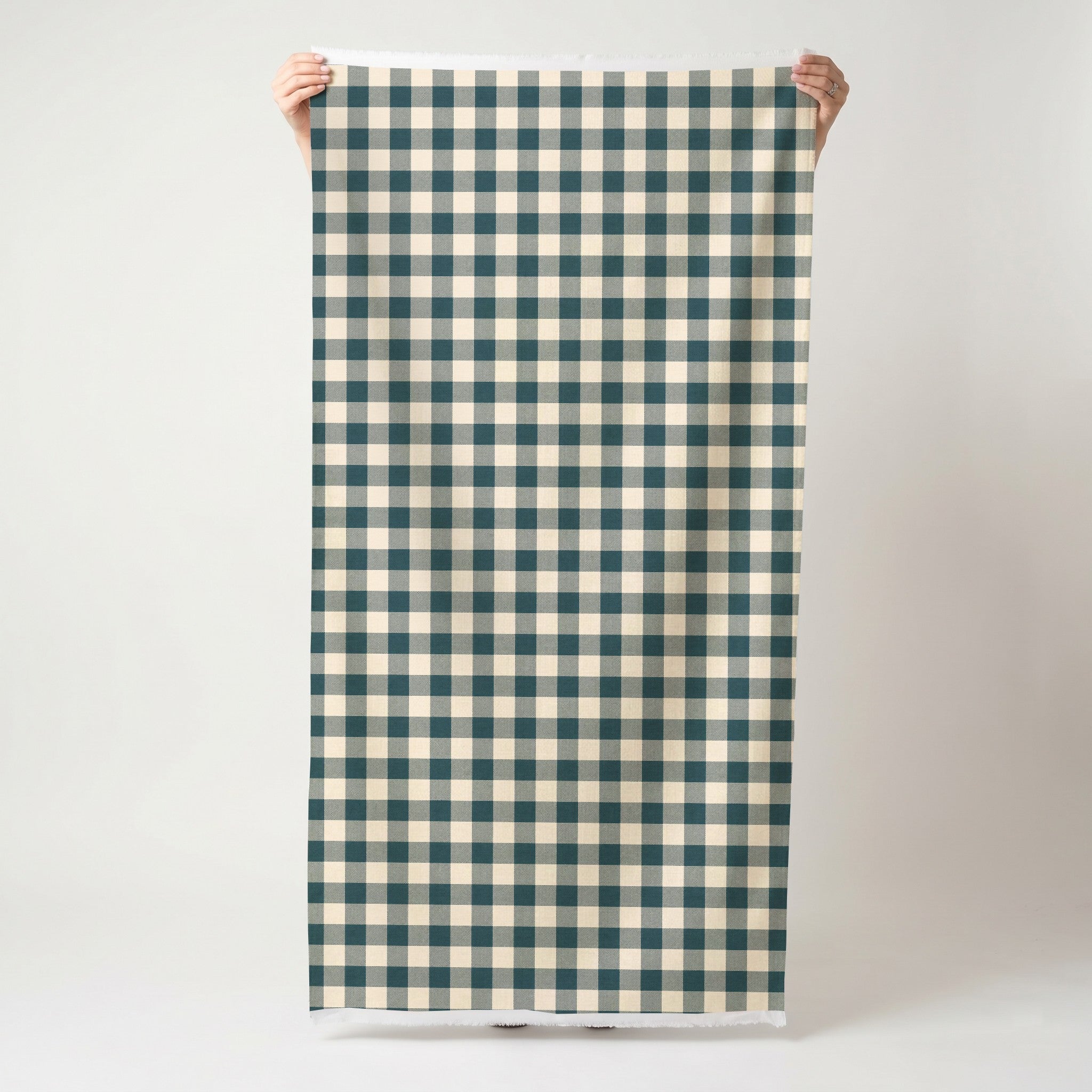 Hedgerow Teal Gingham - Fabric - Lemon Park