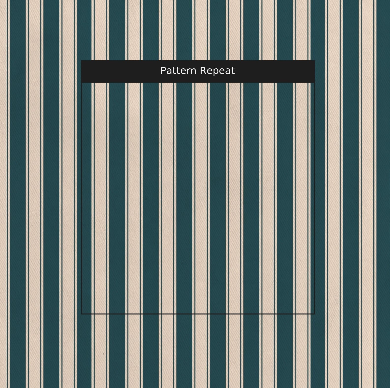 Hedgerow Teal Stripes - Fabric - Lemon Park