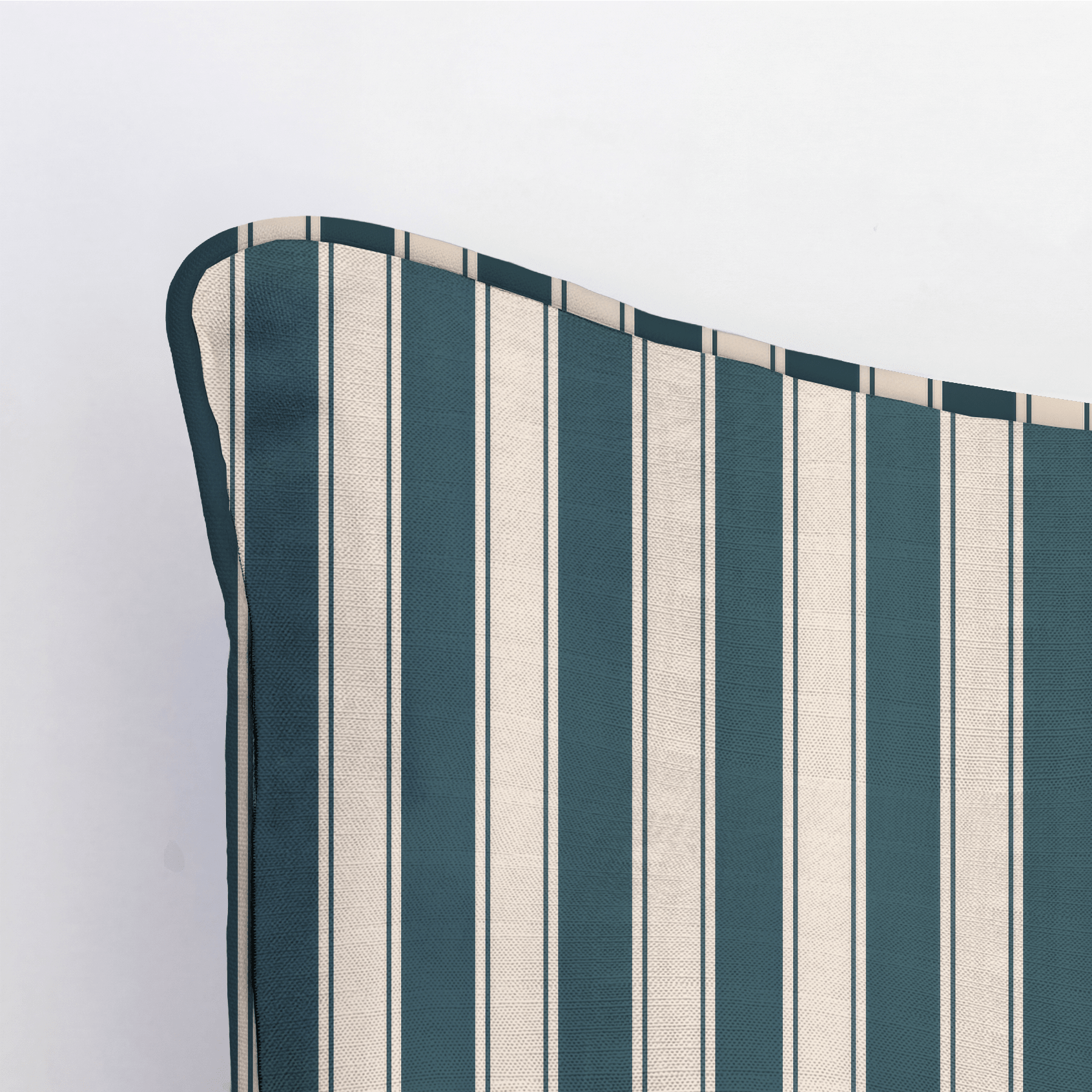 Hedgerow Teal Stripes Throw Pillow - Lemon Park