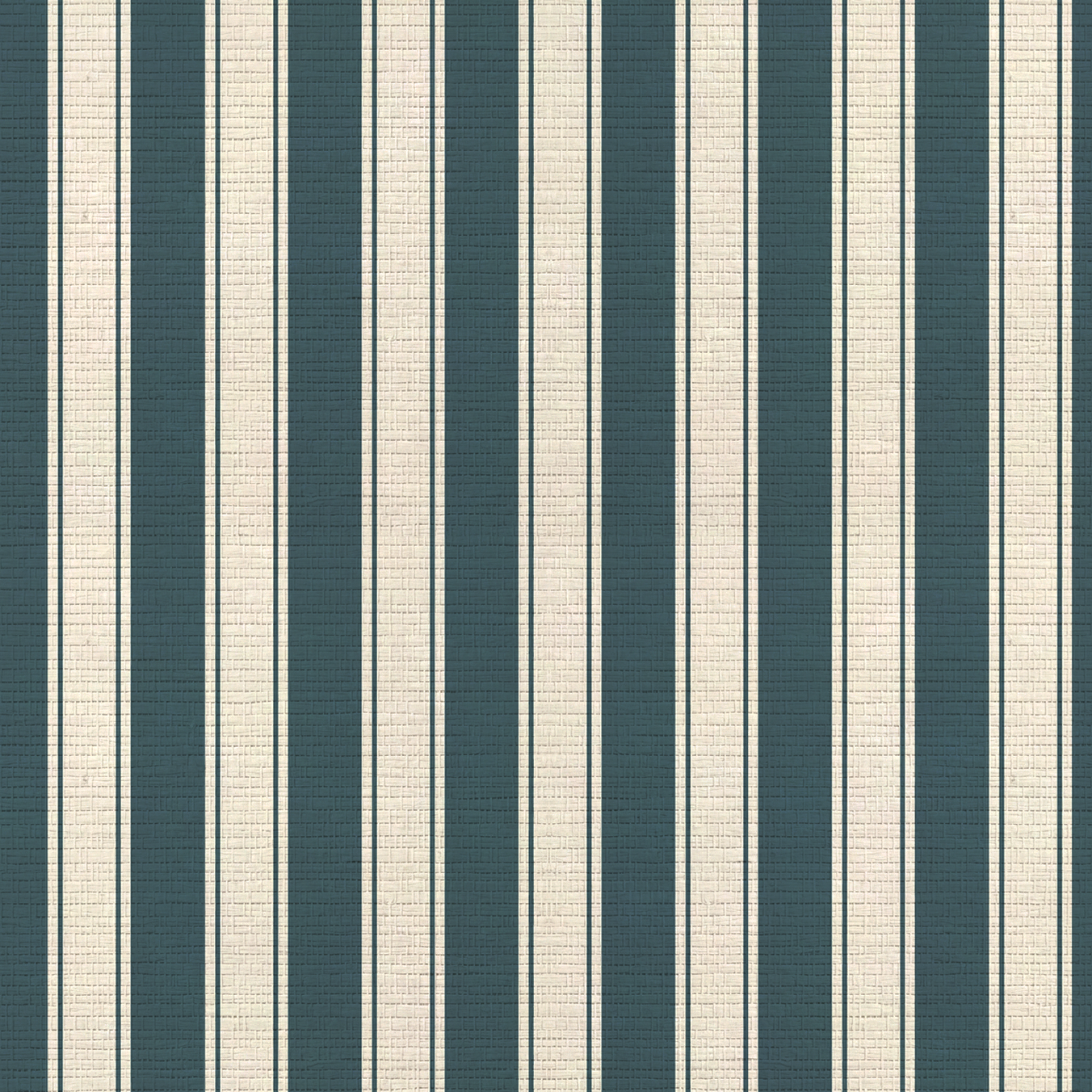 Hedgerow Teal Stripes Faux Grasscloth Wallpaper