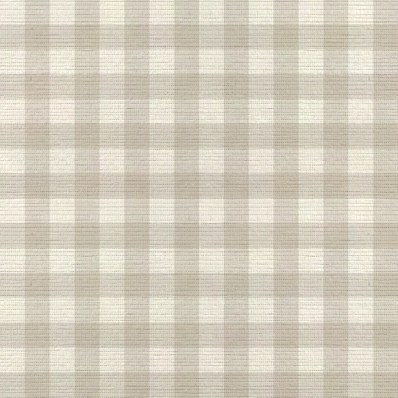 Hedgerow Travertine Gingham Faux Grasscloth Wallpaper