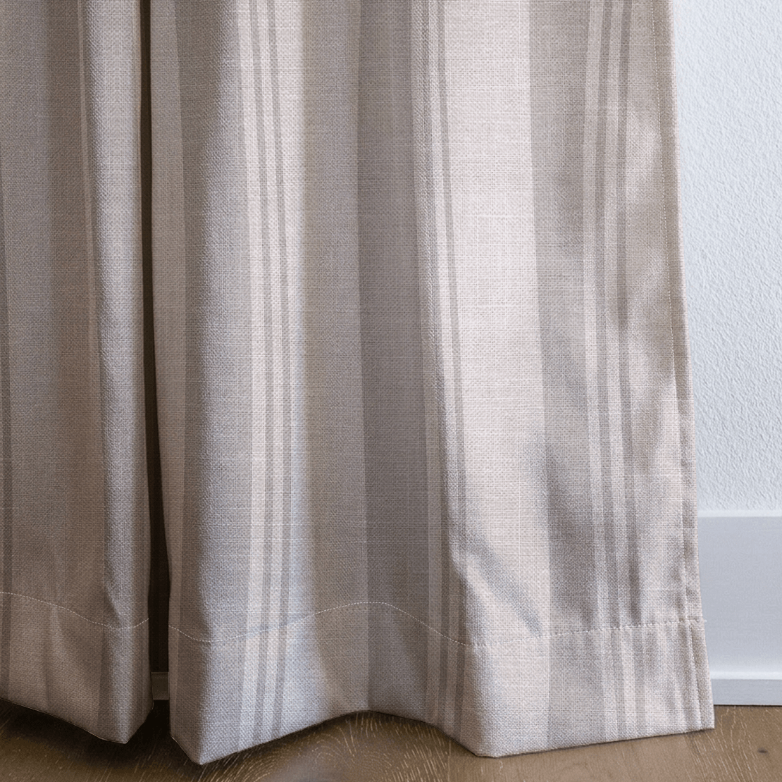 Hedgerow Travertine Stripes - Drapery - Lemon Park