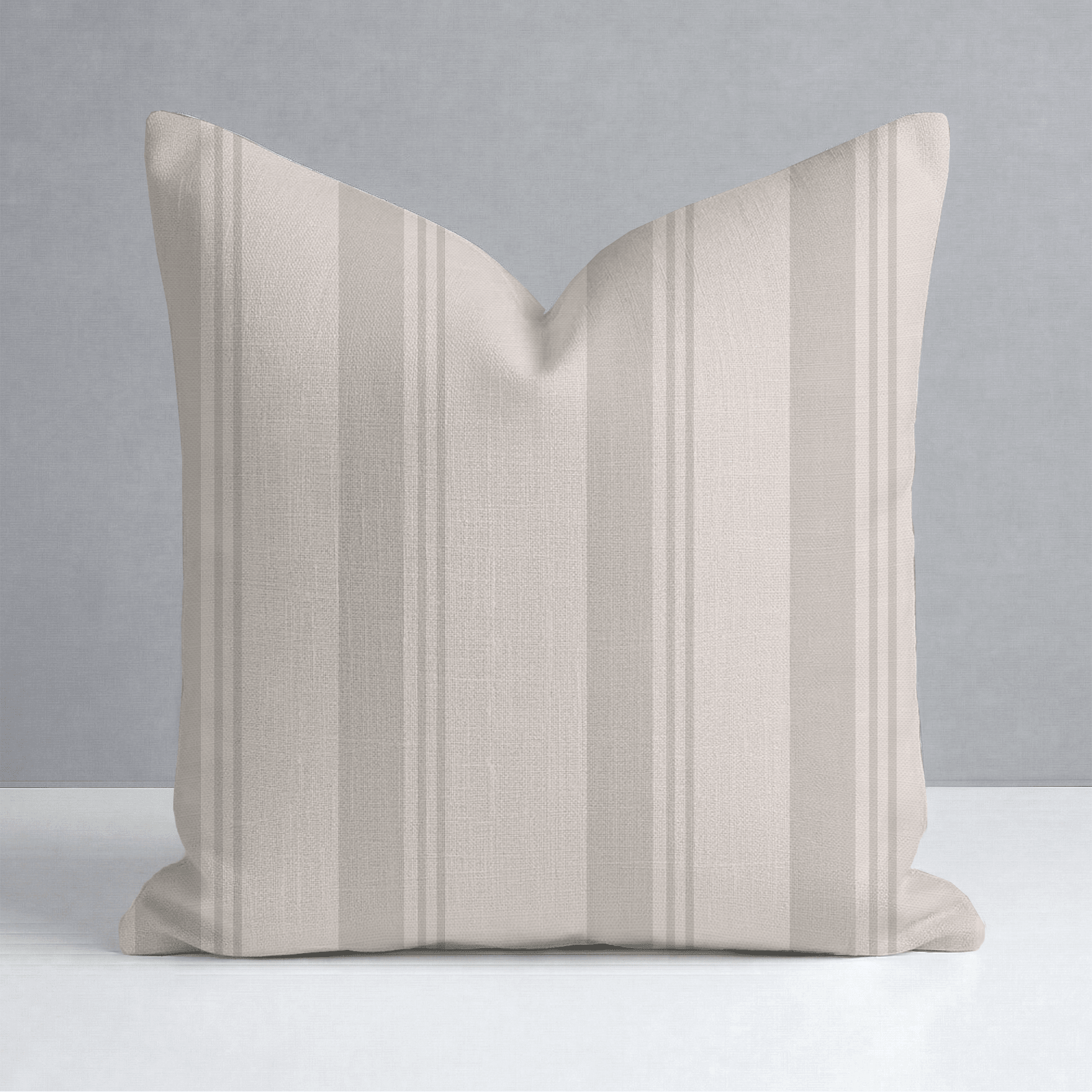 Hedgerow Travertine Stripes Throw Pillow - Lemon Park