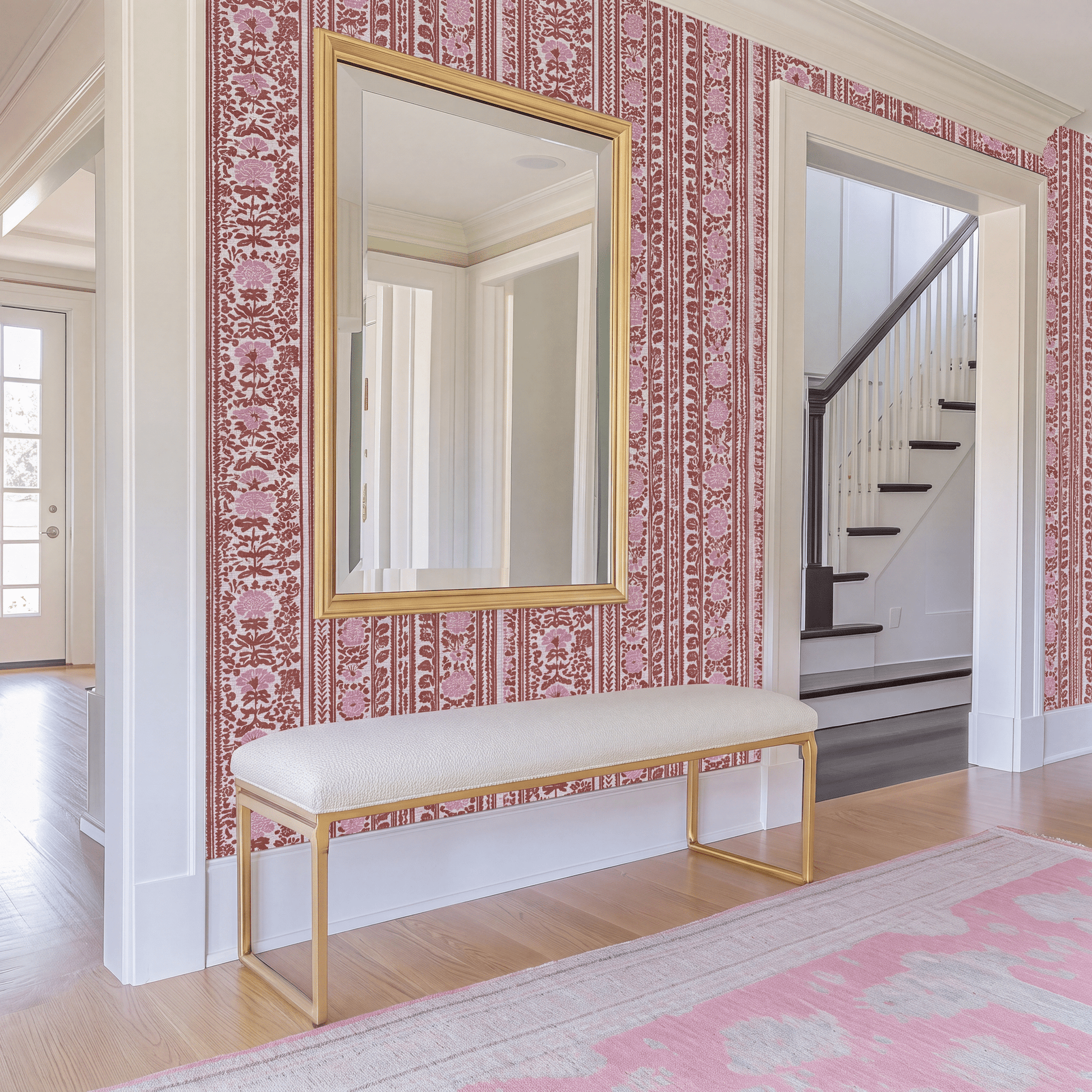 Highbury Faux Grasscloth Wallpaper - Lemon Park