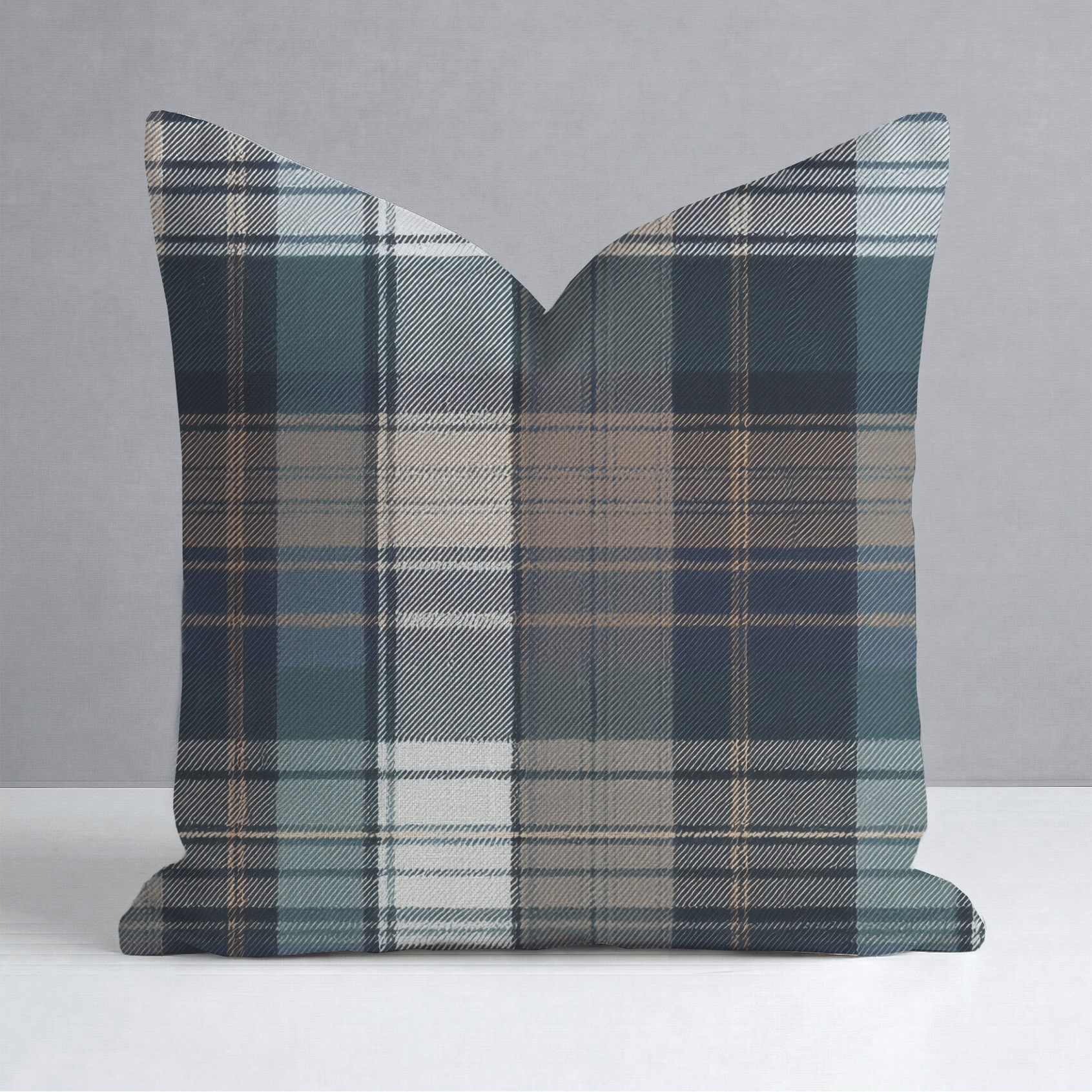 Highland Plaid Throw Pillow - Lemon Park