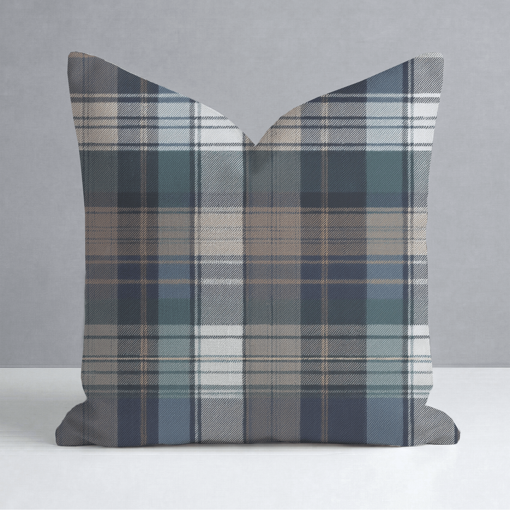 Highland Plaid Throw Pillow - Lemon Park