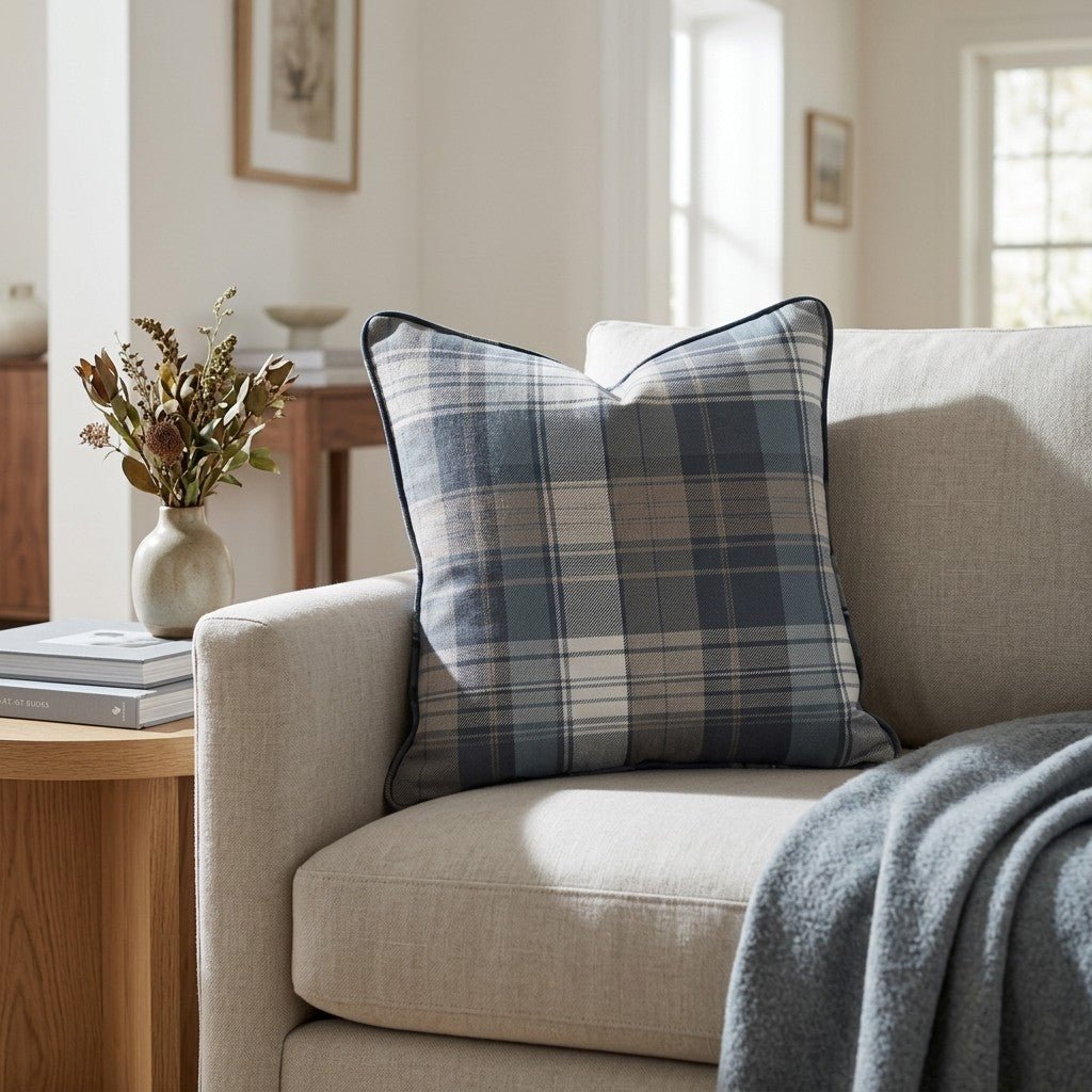 Highland Plaid Throw Pillow - Lemon Park